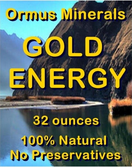 Gold Energy Ormus Ocean Mental Health Clarity Vision Support immunity 32oz