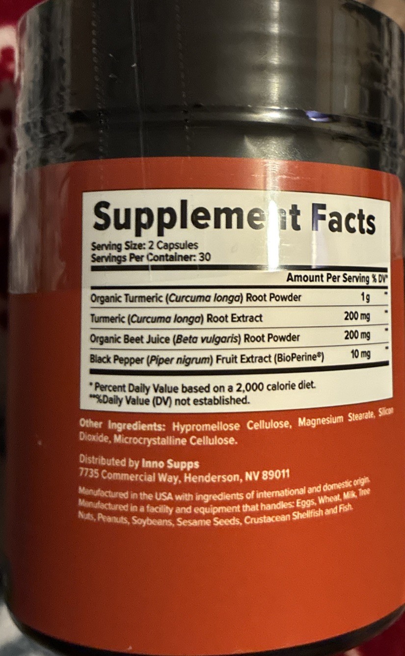 InnoSupps Gut Health Turmeric Beet Root Digestive Supplement