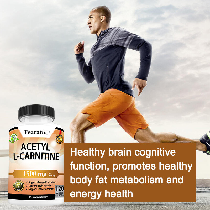 ACETYL L-CARNITINE 1500mg Capsules Nervous System Health Fat Metabolism