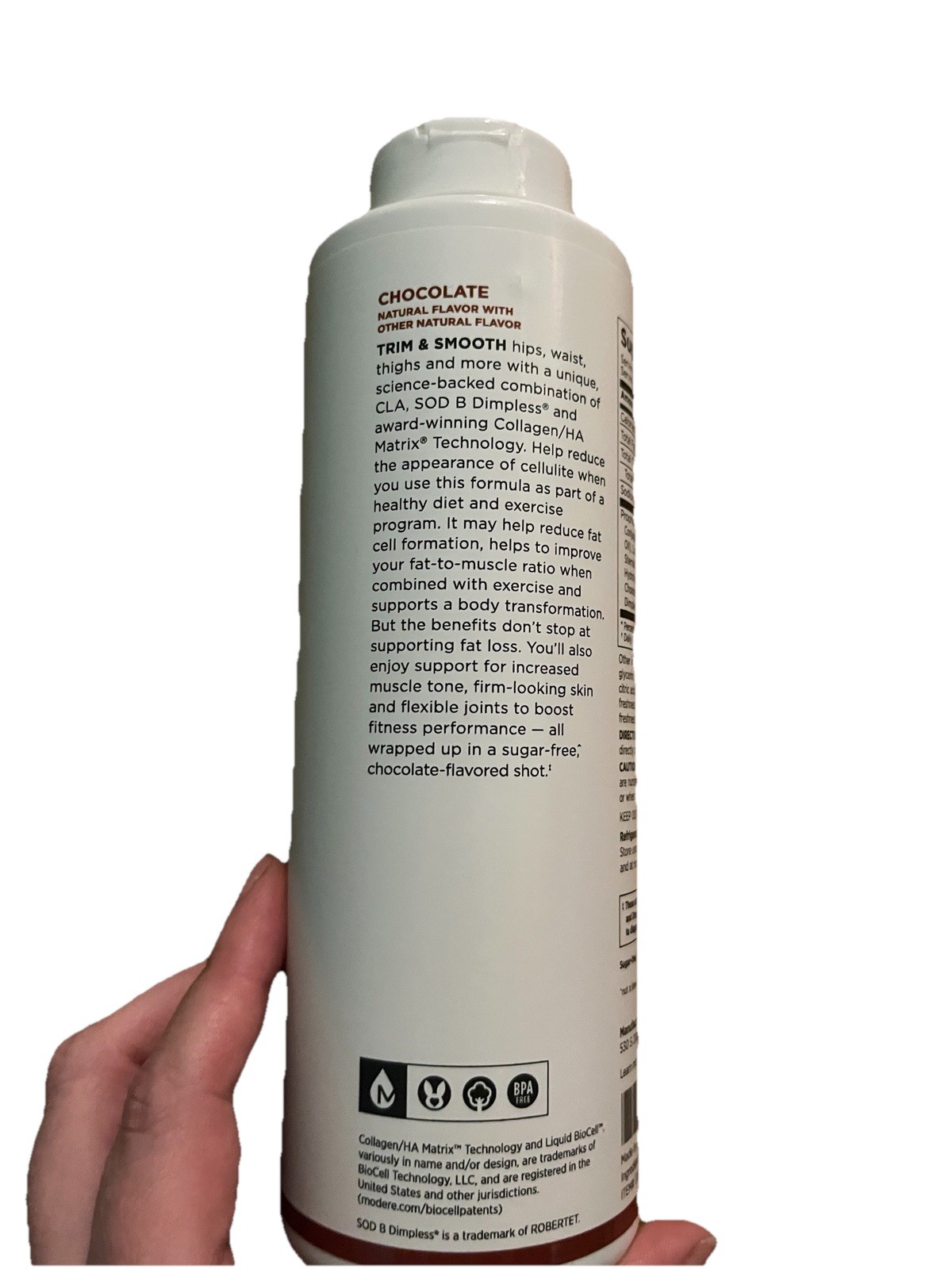 Modere Trim & Smooth Chocolate Liquid Supplement 15.2 oz