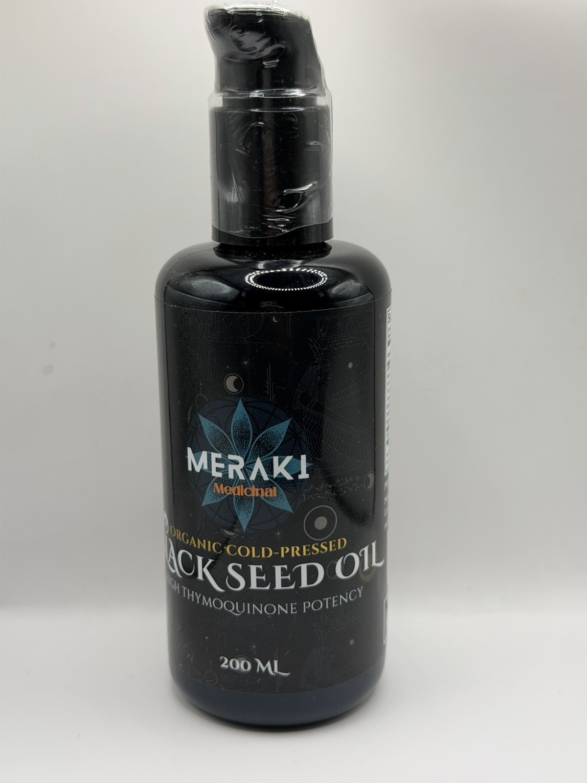 Meraki Medicinal Black Seed Oil 200ml Organic Cold-Pressed (Black)