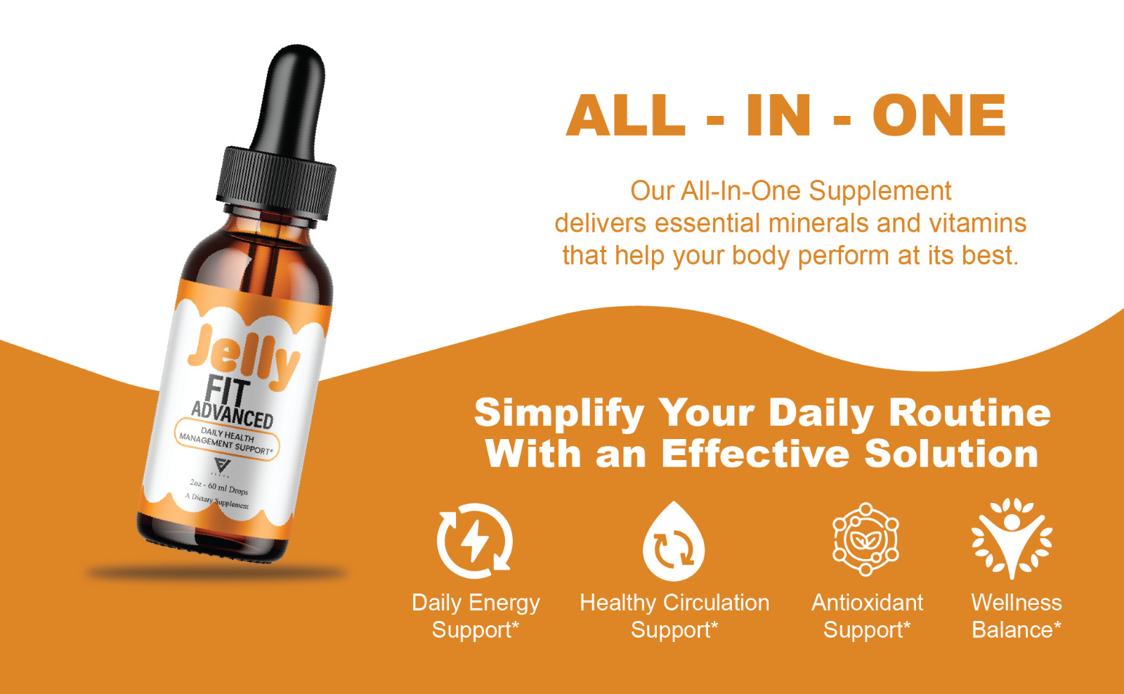 Jelly Fit Weight Management Drops, JellyFit Overall Support (2oz)