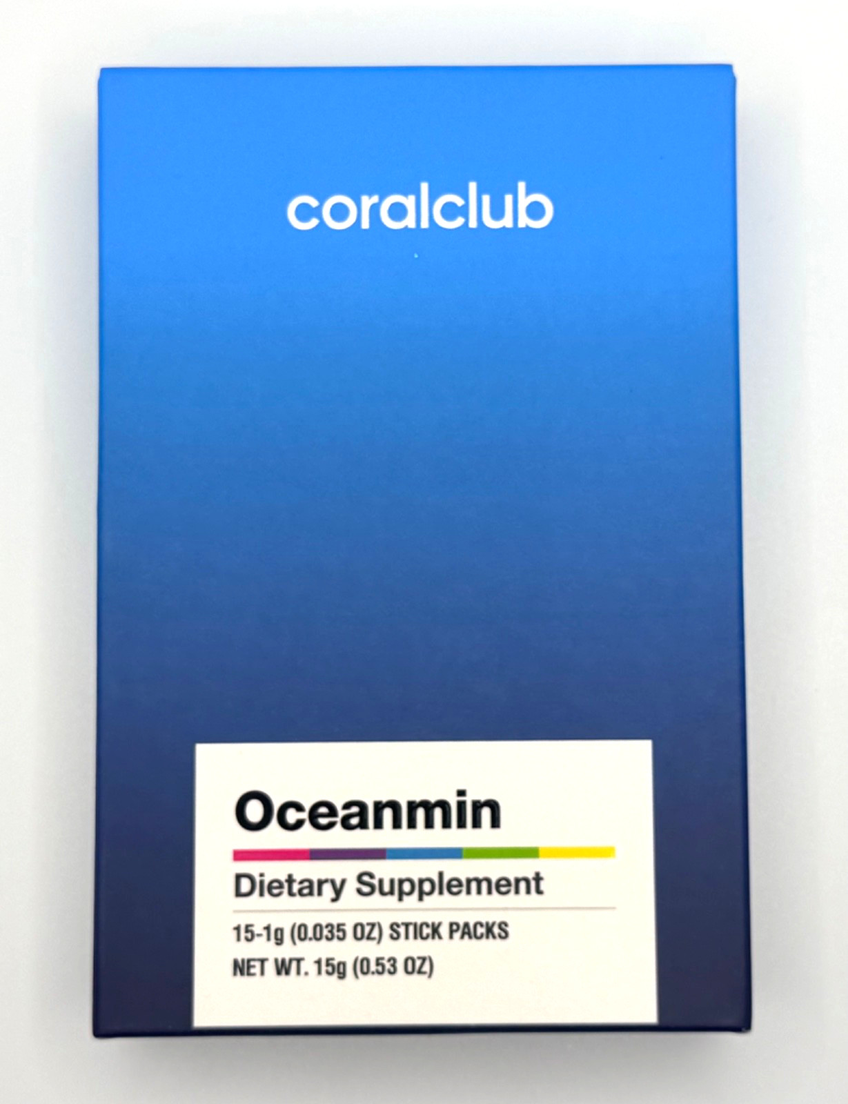 Coral Club OCEANMIN Natural Deep Ocean Mineral Powder Supplement 15 Stick Packs