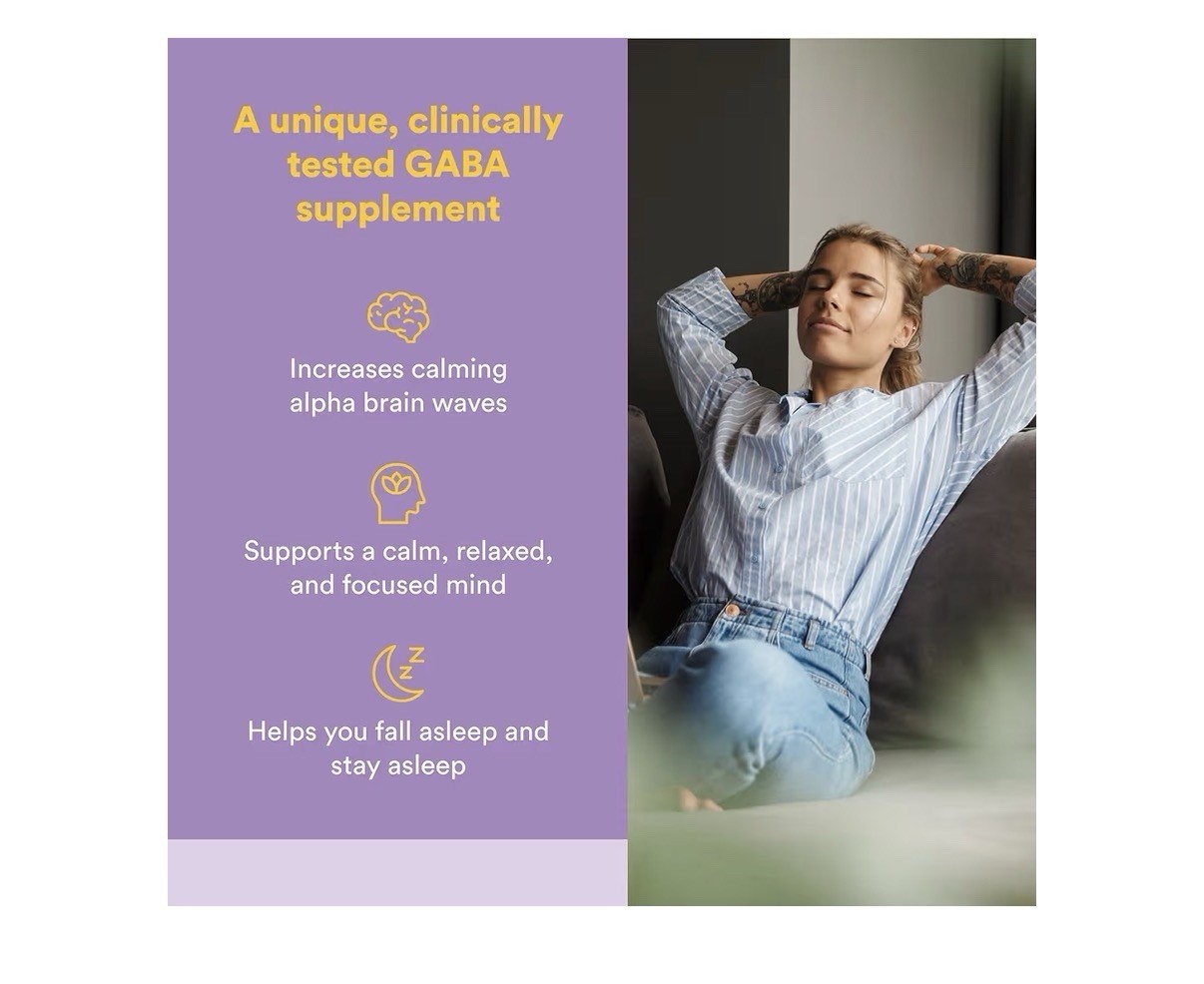 Natural Factors Pharma GABA 100mg Supplement Support Calm Sleep Focus 120Tablet