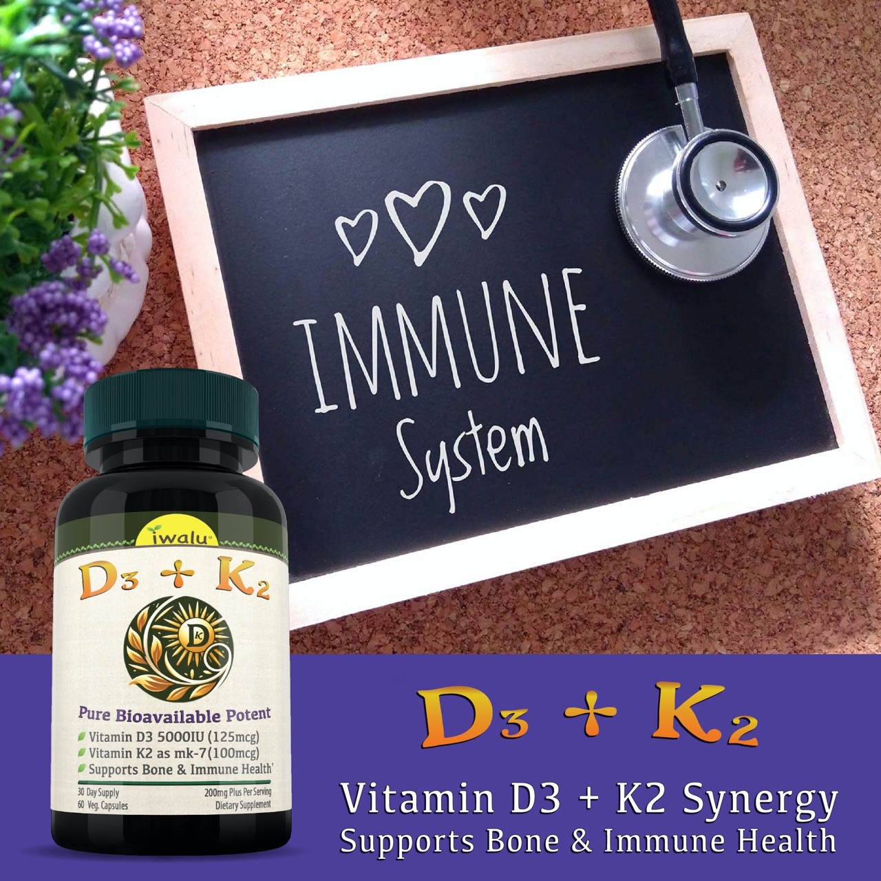 La Mejor Vitamina D 50 000 Unidades Semanales, IWALU (Oficial) *ENVÍO GRATIS