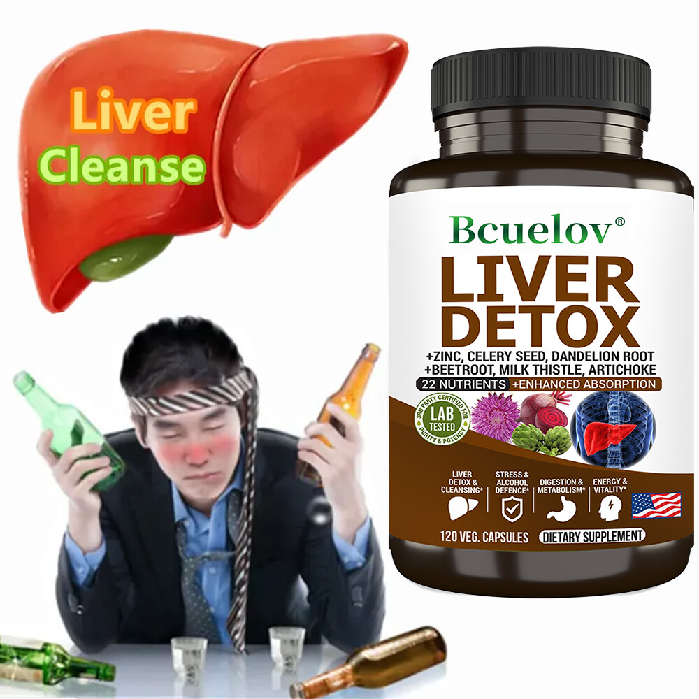 Liver Detox Cleanse Colon & Repair Formula with Milk Thistle Fast-Acting