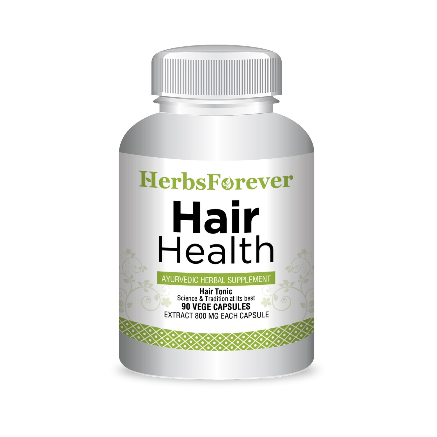 Hair Health (For Support Hairs) (Herbal Supplement) 120 Vege Capsules,800mg Each