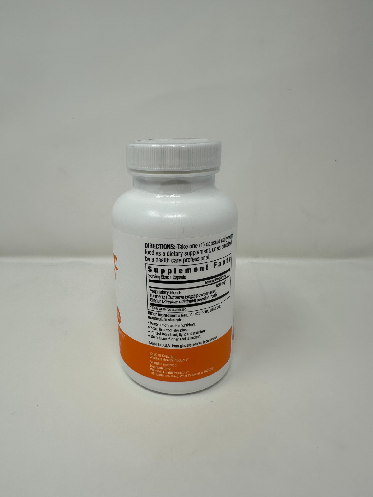 Wellness Garden Turmeric with Ginger – 550mg | 90 Capsules | Exp. 09/2028