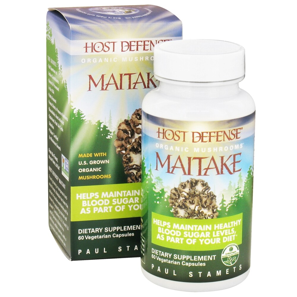 Fungi Perfecti Host Defense Maitake Cellular Support, 60 Vegetarian Capsules