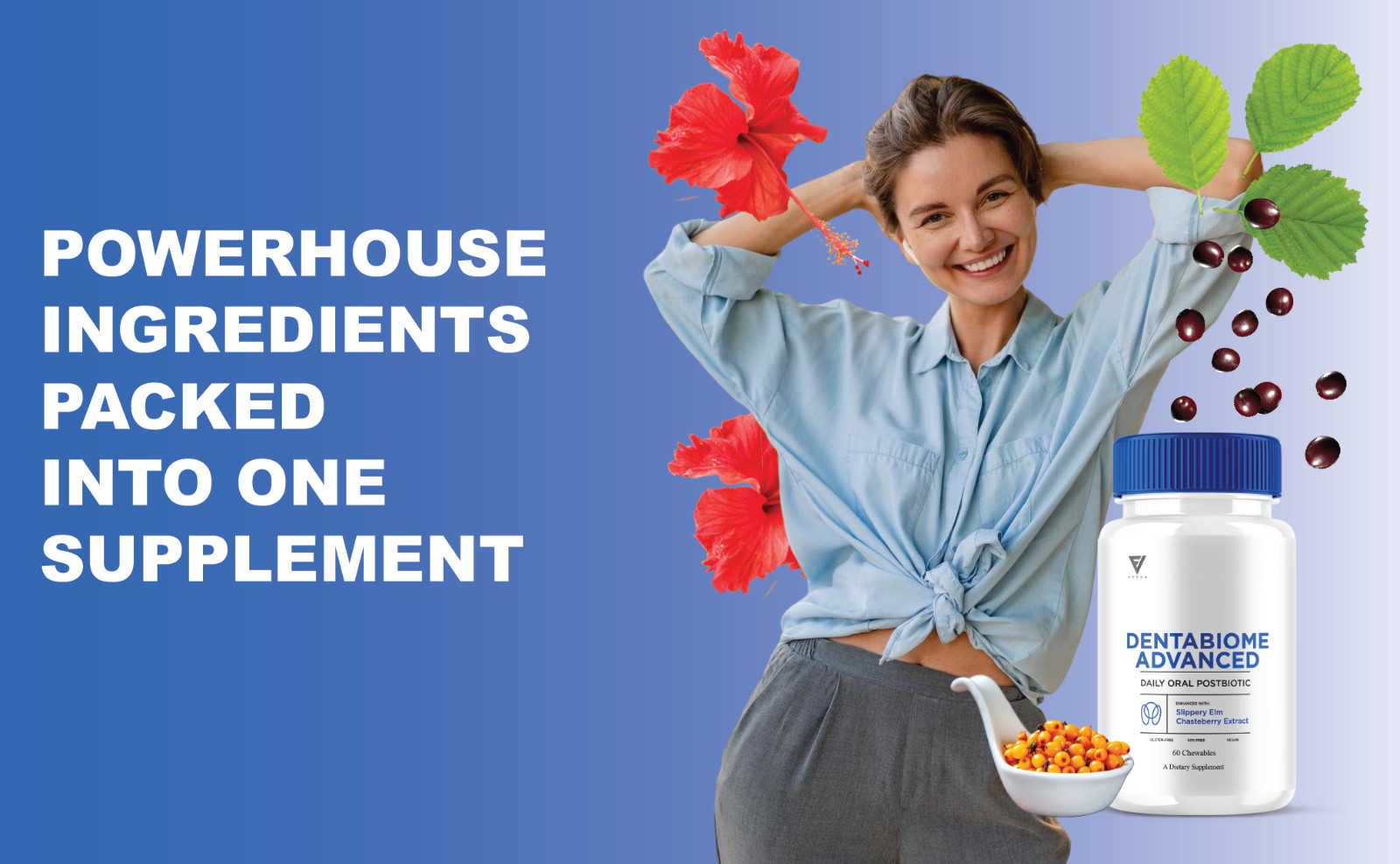 (3 Pack) Dentabiome Advanced, Denta Biome Daily Support Formula (180 Chewables)