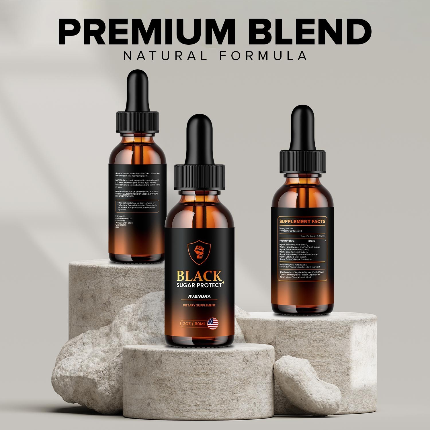 (5 Pack) Black Sugar Protect Liquid Drops – BlackSugar Protect Extra Strength