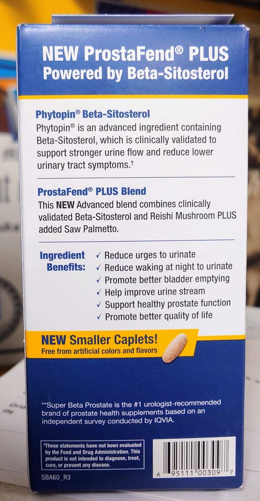 Super Beta Prostate Advanced + Saw Palmetto 60 Caplets Exp: 07/2028
