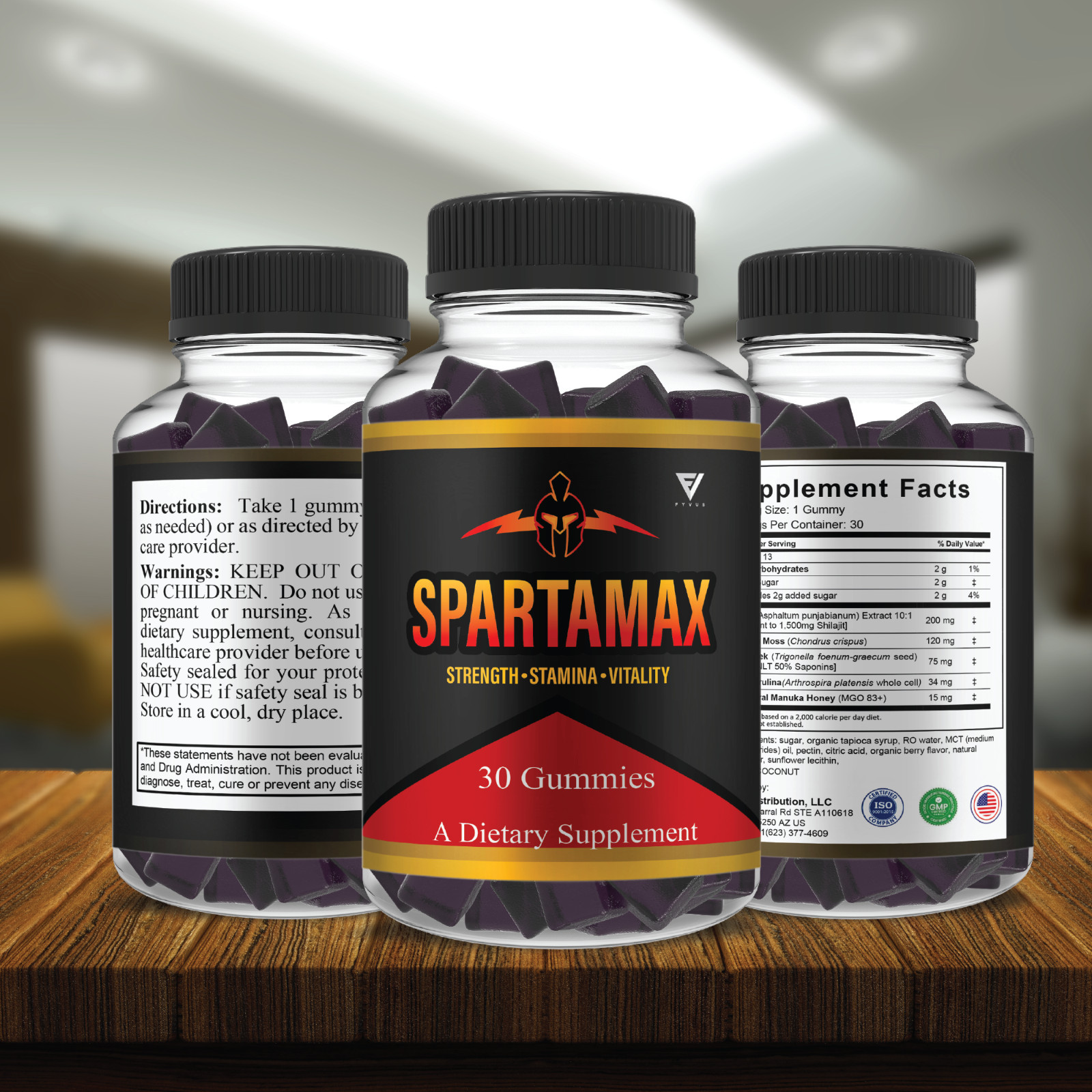 Spartamax Performance Gummies, Spartamax Daily Support (1 Month Supply)