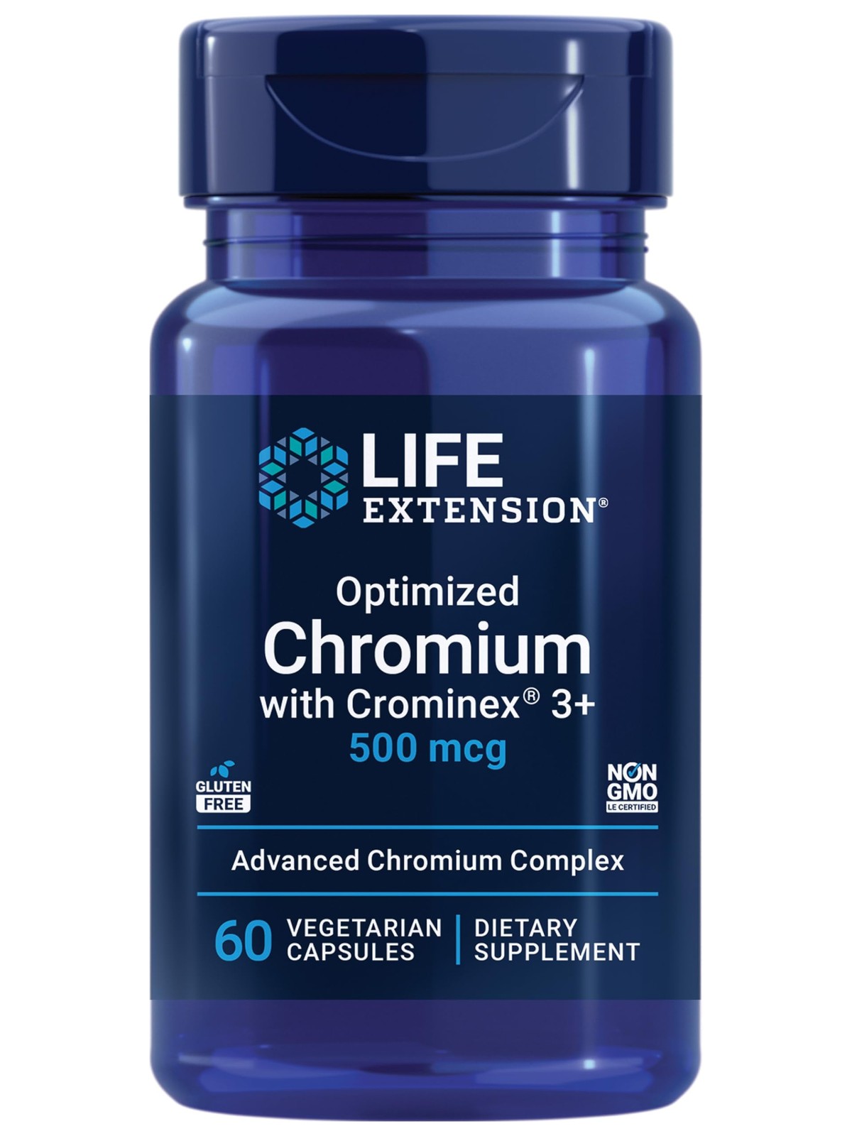 Life Extension Optimized Chromium with 60 Count (Pack of 1), Tan to Beige
