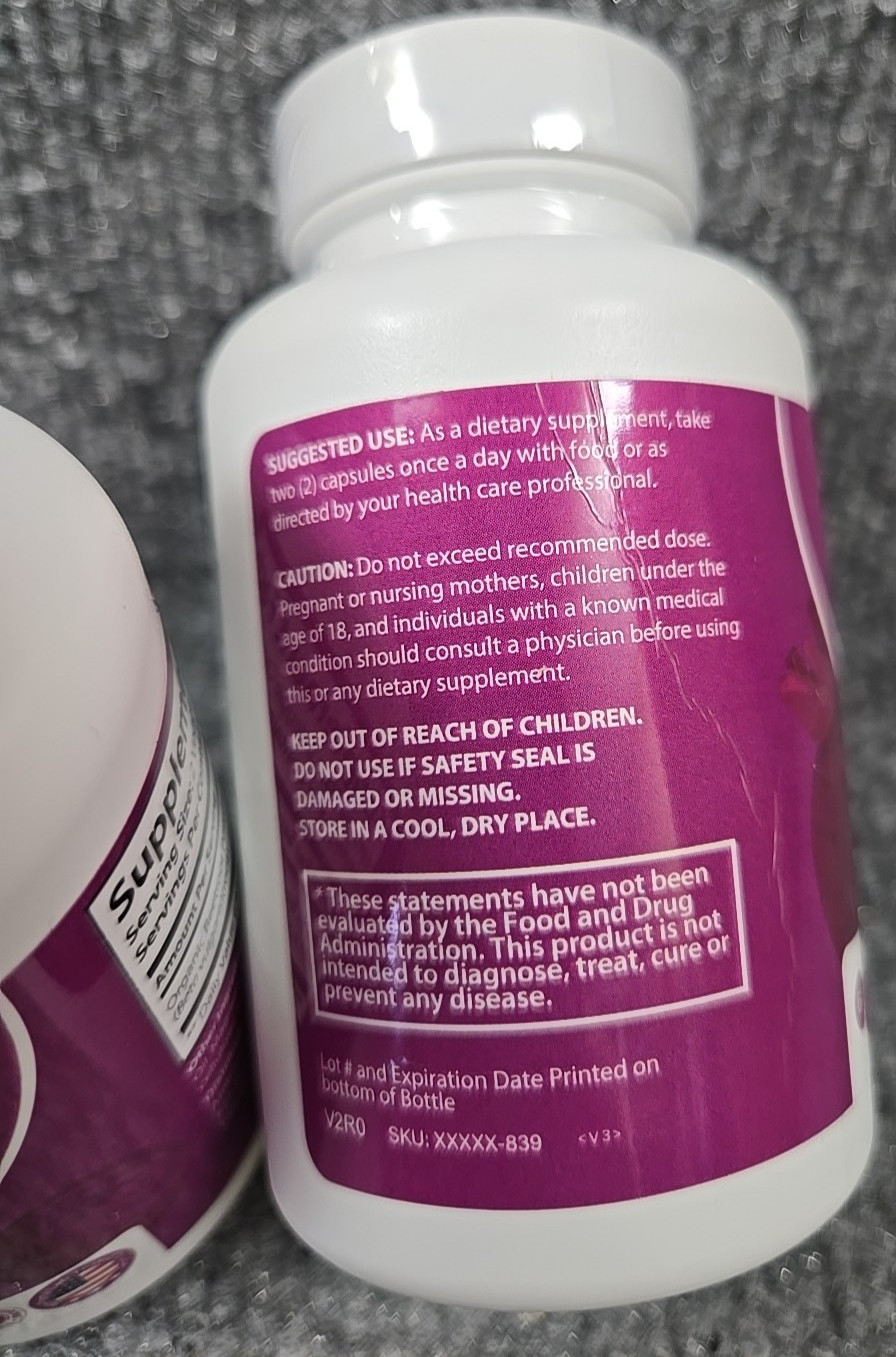 Rosabelle Beetroot 1300mg Organic GMP Certified 120 Capsules Dietary Supplement