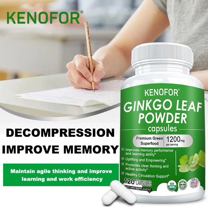 Ginkgo Biloba Extract Capsules- Improves Memory Performance and Learning ability
