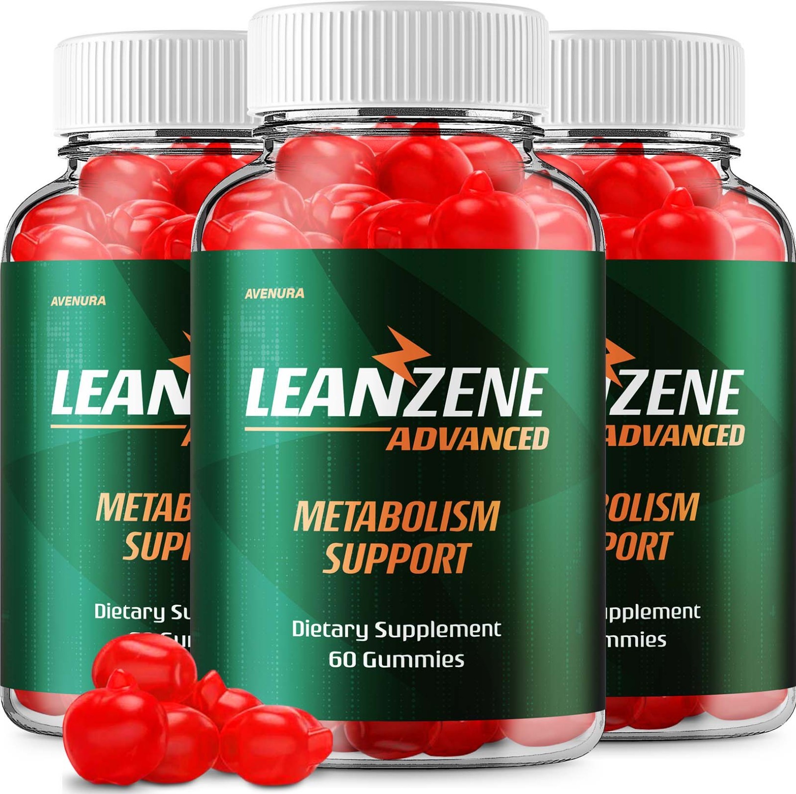 (3 Pack) Leanzene ACV Gummy – Natural Ingredients for Overall Wellness Support