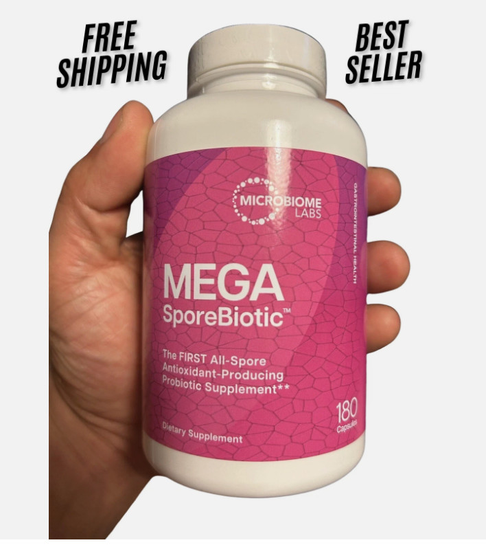 2 Packs Mega Sporebiotic 180 Capsules Microbiome Gut Health Probiotic Men Women.