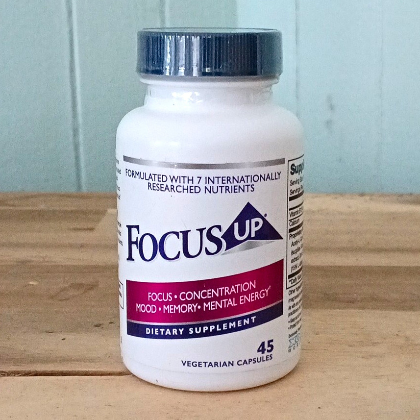 FocusUP Dietary Supplement Capsules Mental Focus & Memory Support 45 Veg GF DF