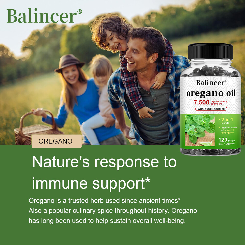Oregano Oil Capsules 7500mg–Promote digestion, enhance energy and immunity