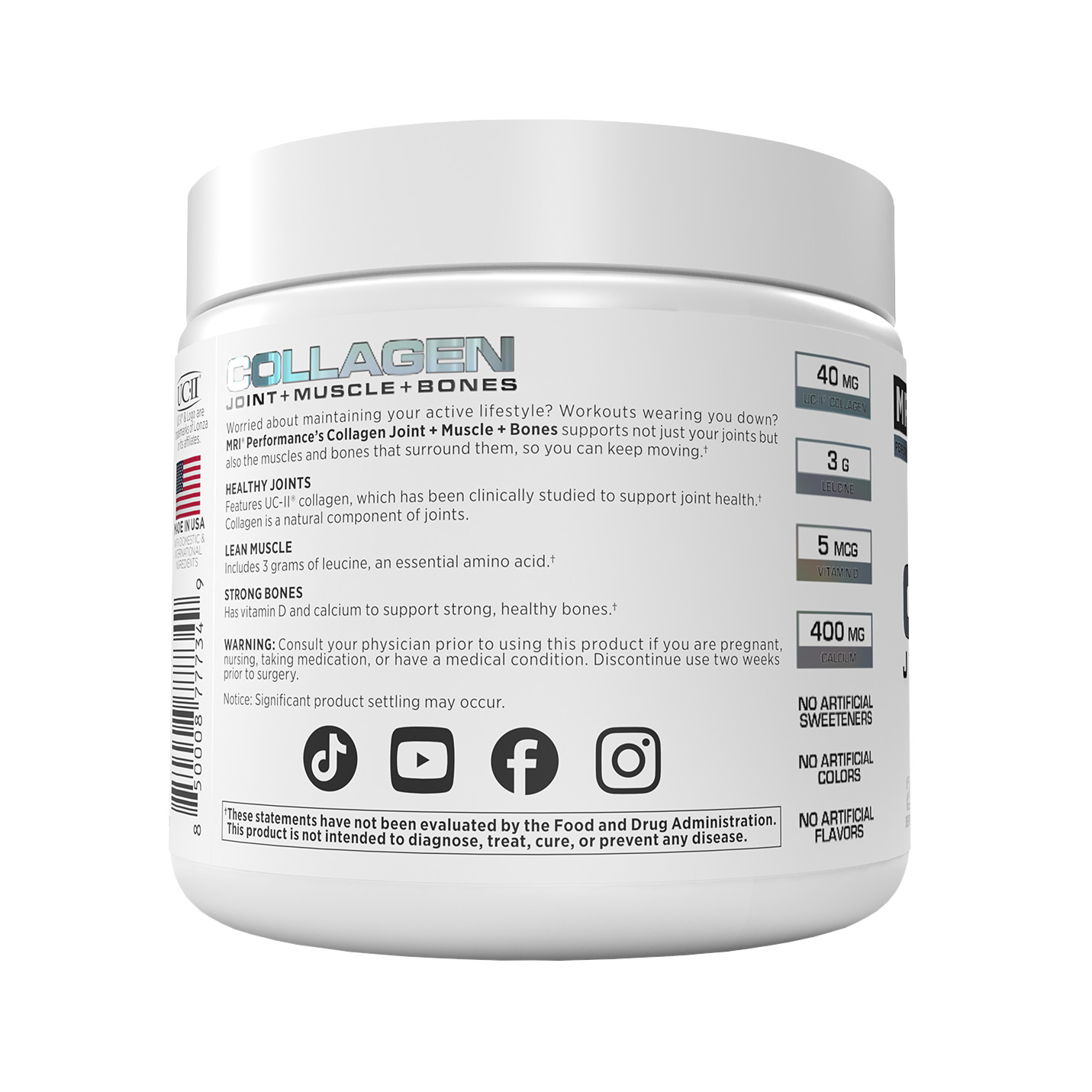 MRI® PERFORMANCE COLLAGEN JOINT, MUSCLE, & BONE SUPPORT