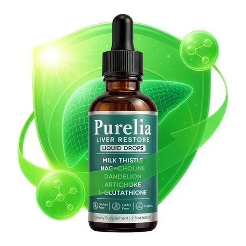 Purelia Liver Restore Drops – Complete Liver Detox Support Supplement 60ml