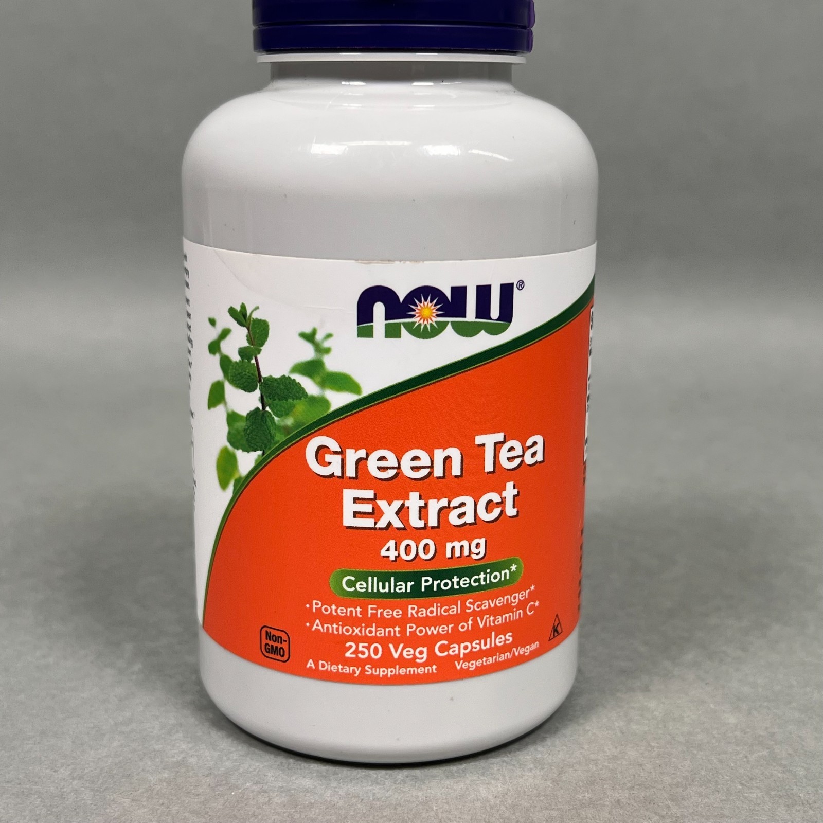 NOW FOODS Green Tea Extract 400 mg 250 Veg Capsules (Best By: 02/2027) SEALED