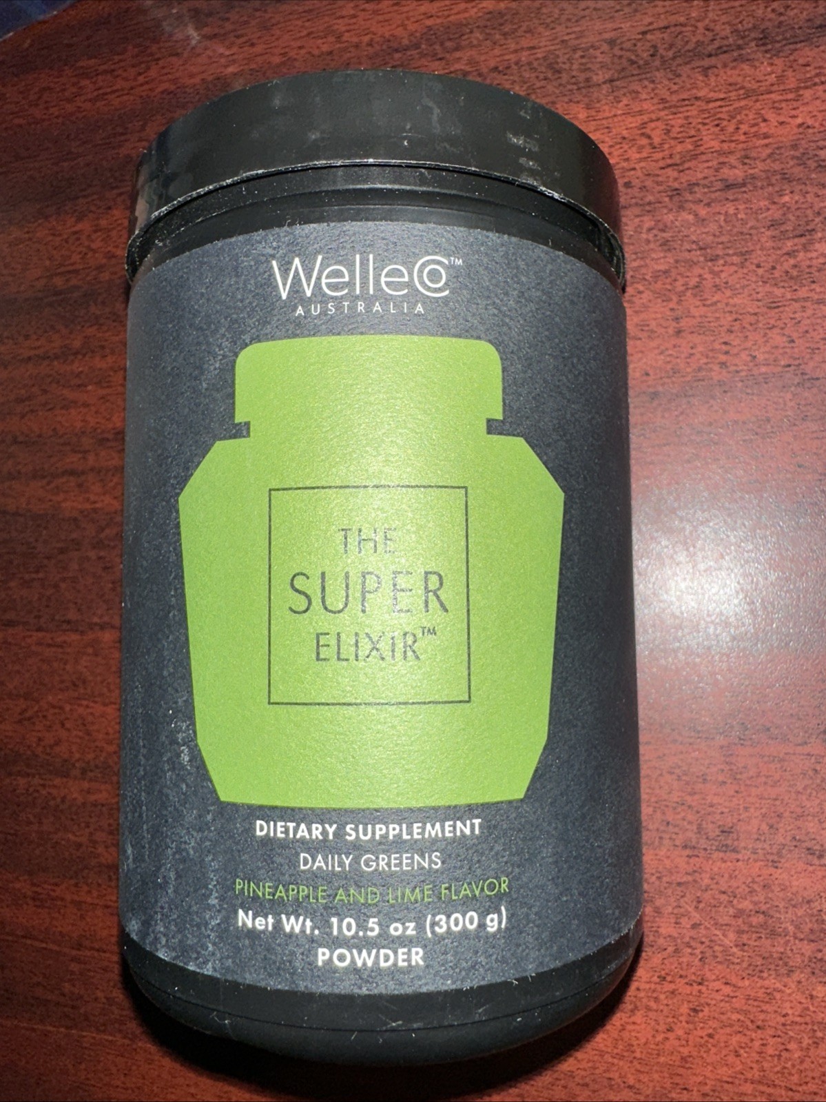 WelleCo Super Elixir Daily Greens Pineapple/Lime 10.5oz EXP 2/2027 SEALED