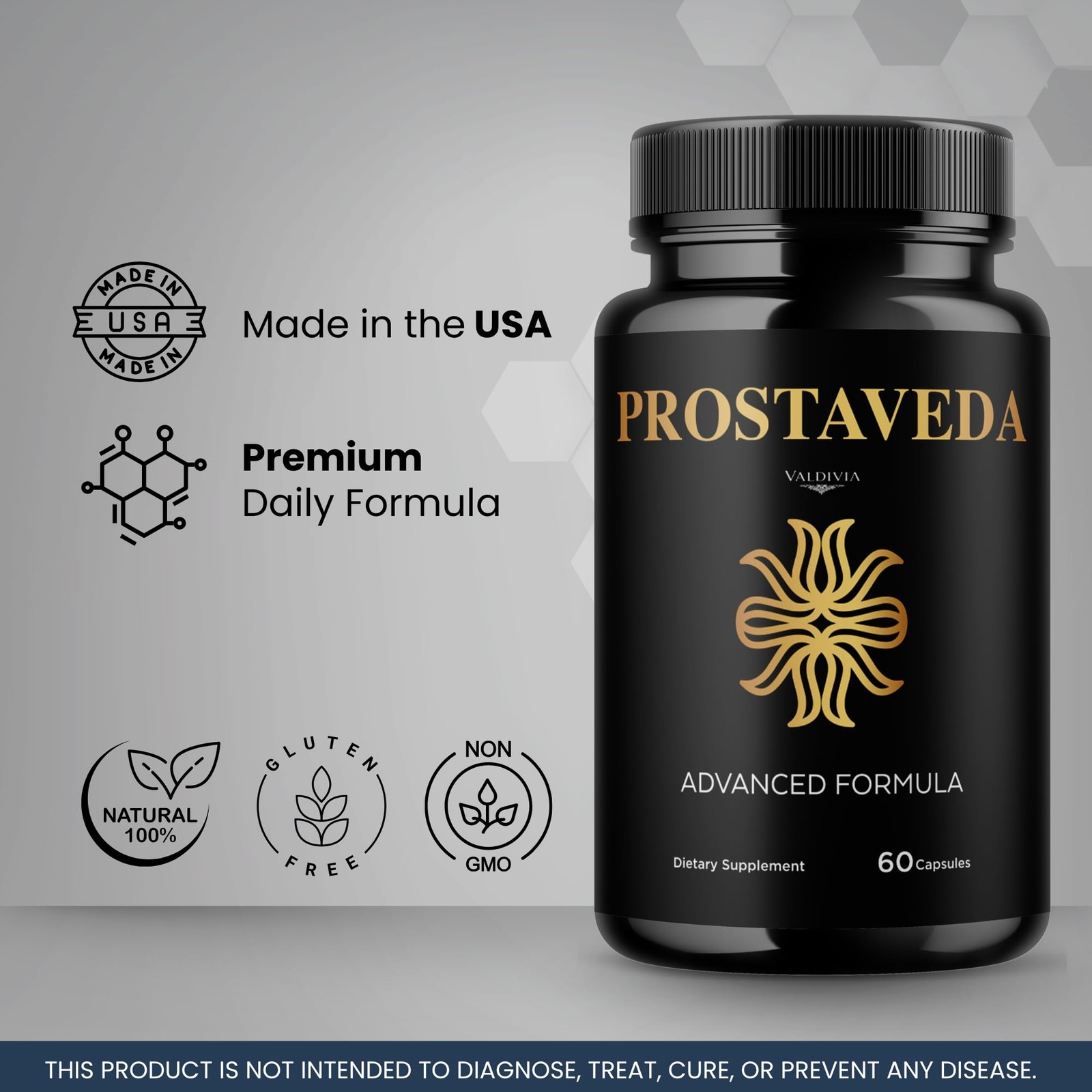 Valdivia (5 Pack) Prostaveda Capsules 300 Capsules 5 Pack Daily Made in USA