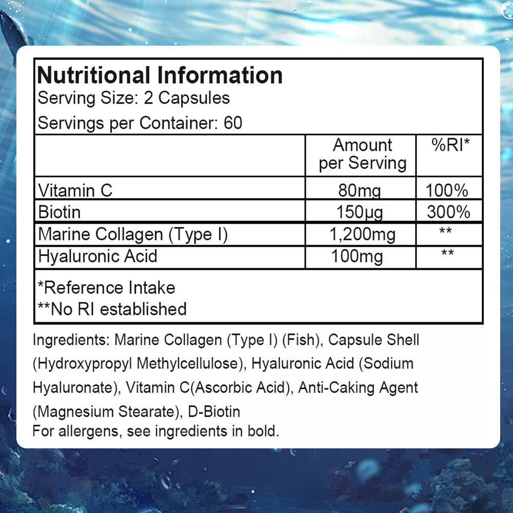100% Marine Collagen Peptides – Fish Collagen Supplements for Women