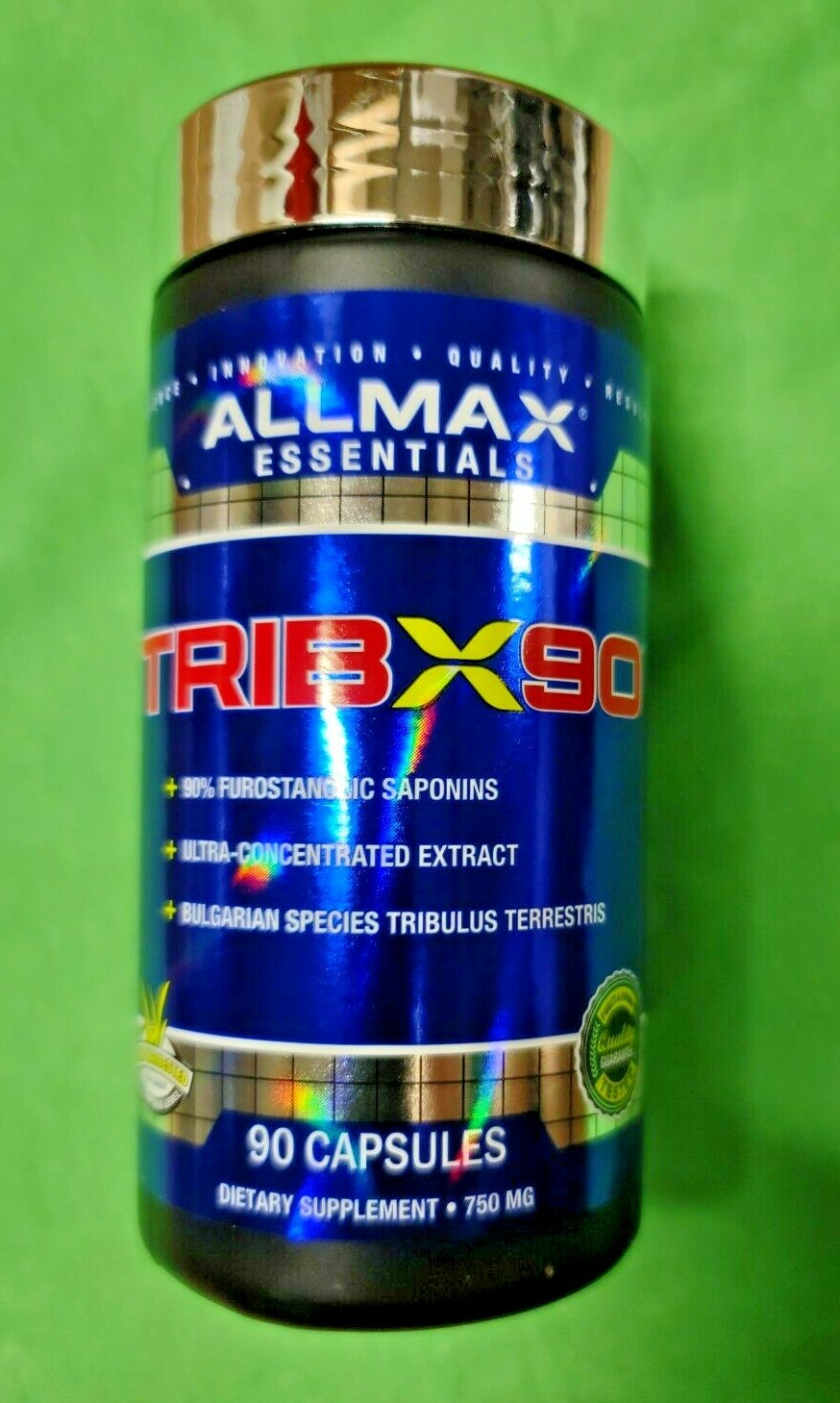 Allmax Nutrition TribX90, Bulgarian Tribulus 90 Capsules Test Boost Trib Trib X