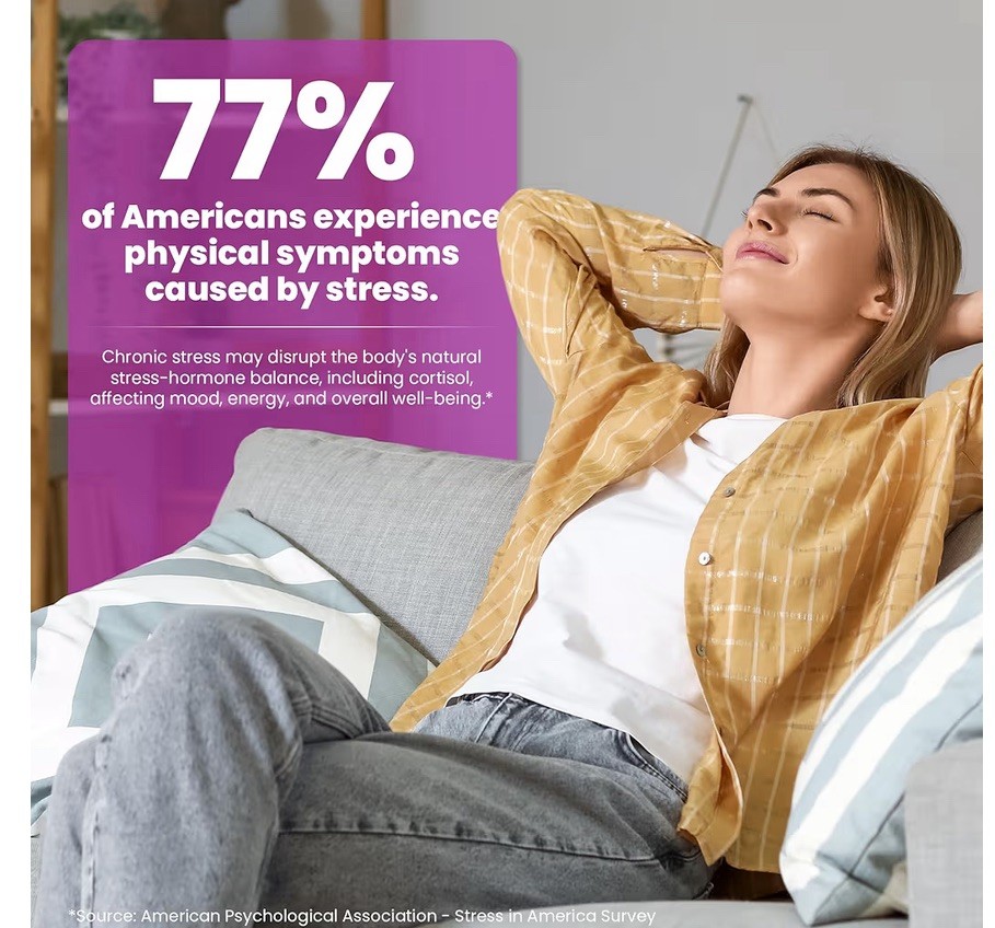 FURGGNEO Cortisol Supplement 18-in-1 Stress Mood Sleep Support 60 Vegan Caps