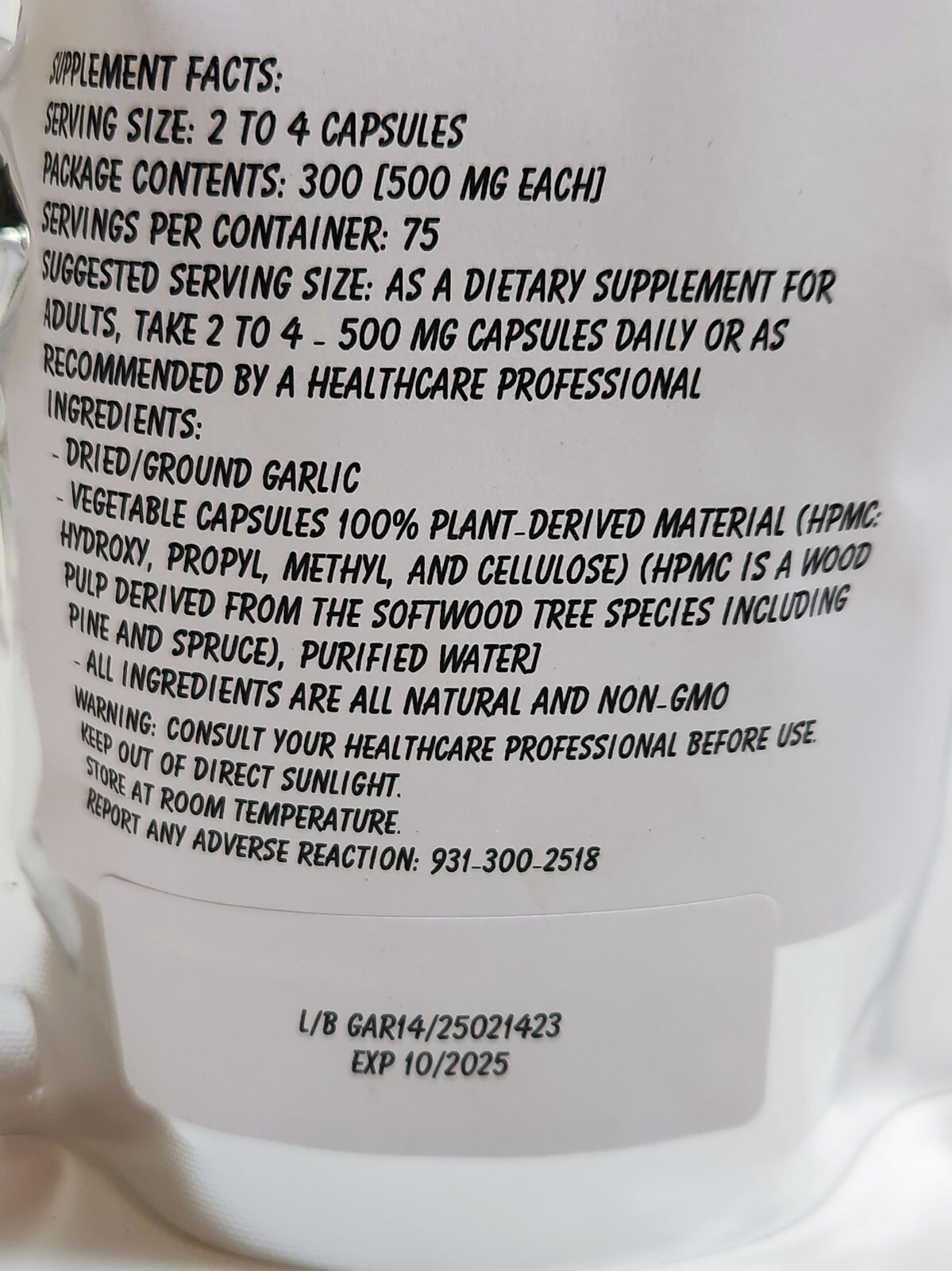 Garlic Capsules – Made Fresh On Demand!