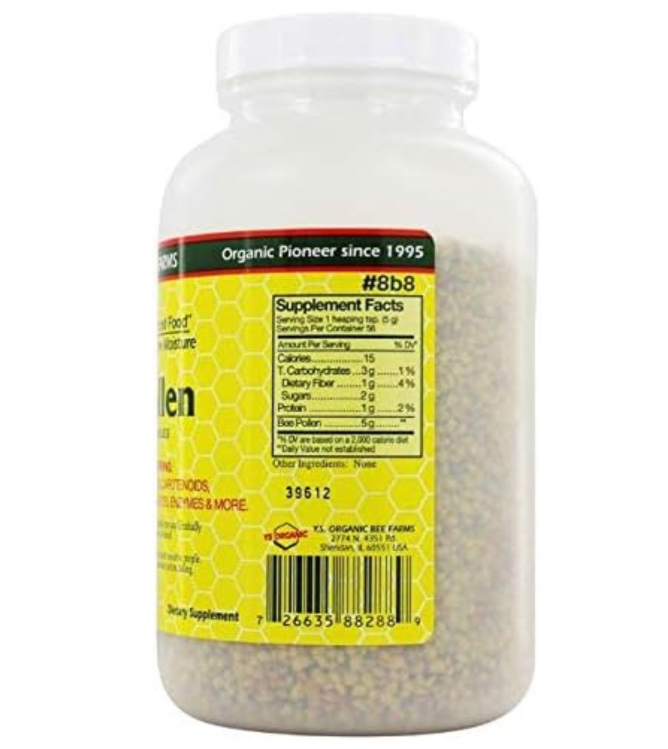 YS Organic Bee Farms Bee Pollen, Whole Granulars, 16 Ounce
