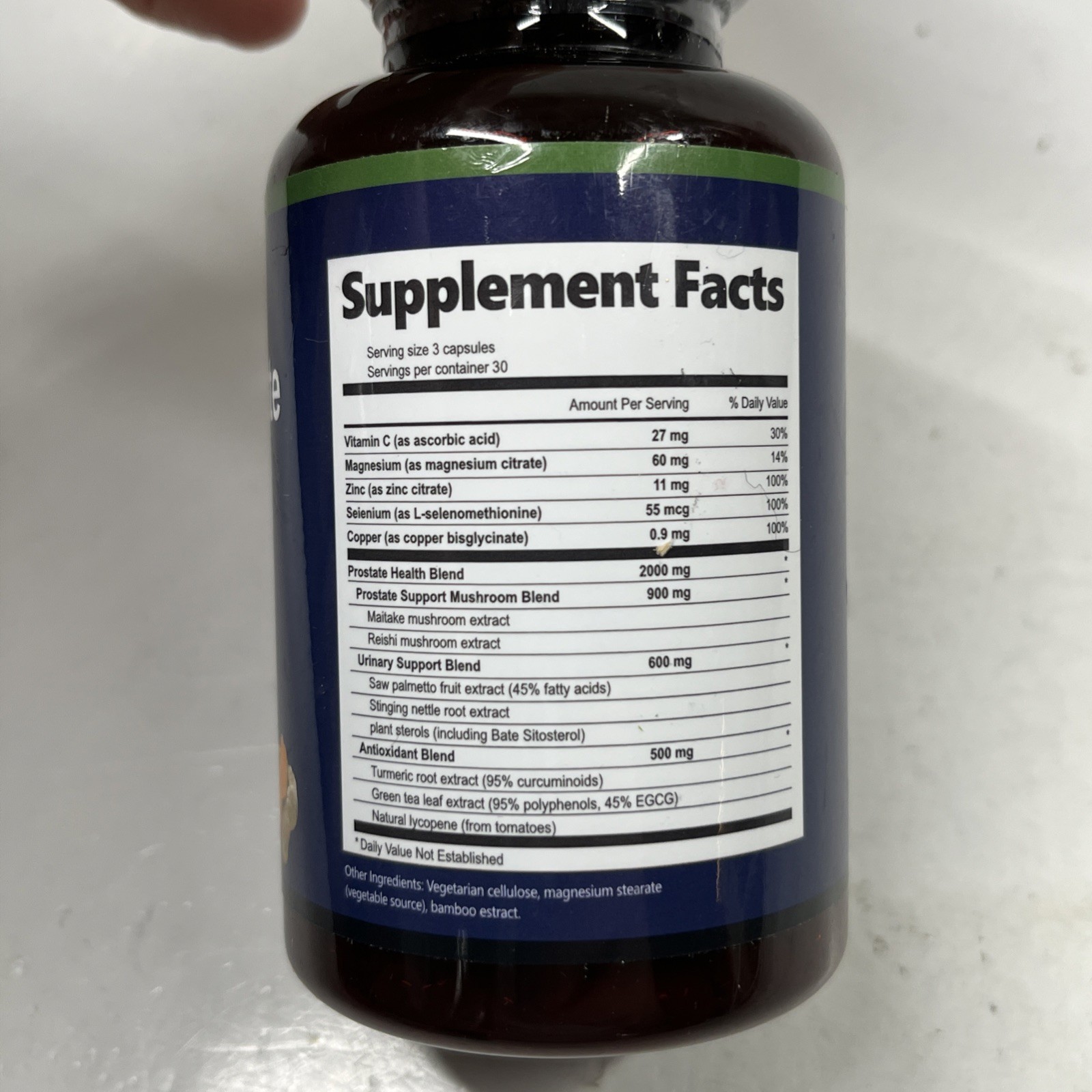 Prostate Health Men’s Mushroom Blend Saw Palmetto Supplement 90 Caps 12/26