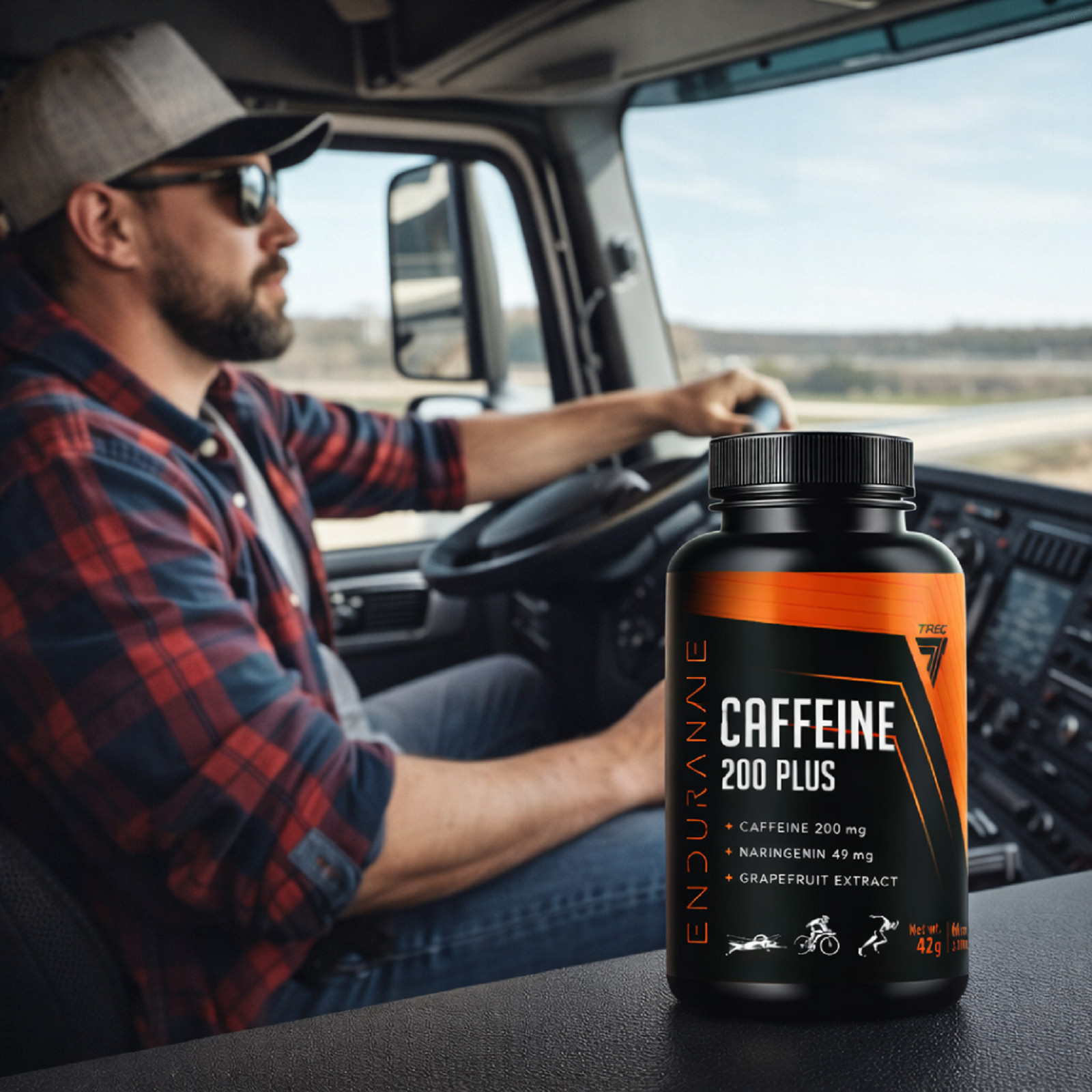 CAFFEINE 200 PLUS – Fast energy supply , concentration, focus , zero calories