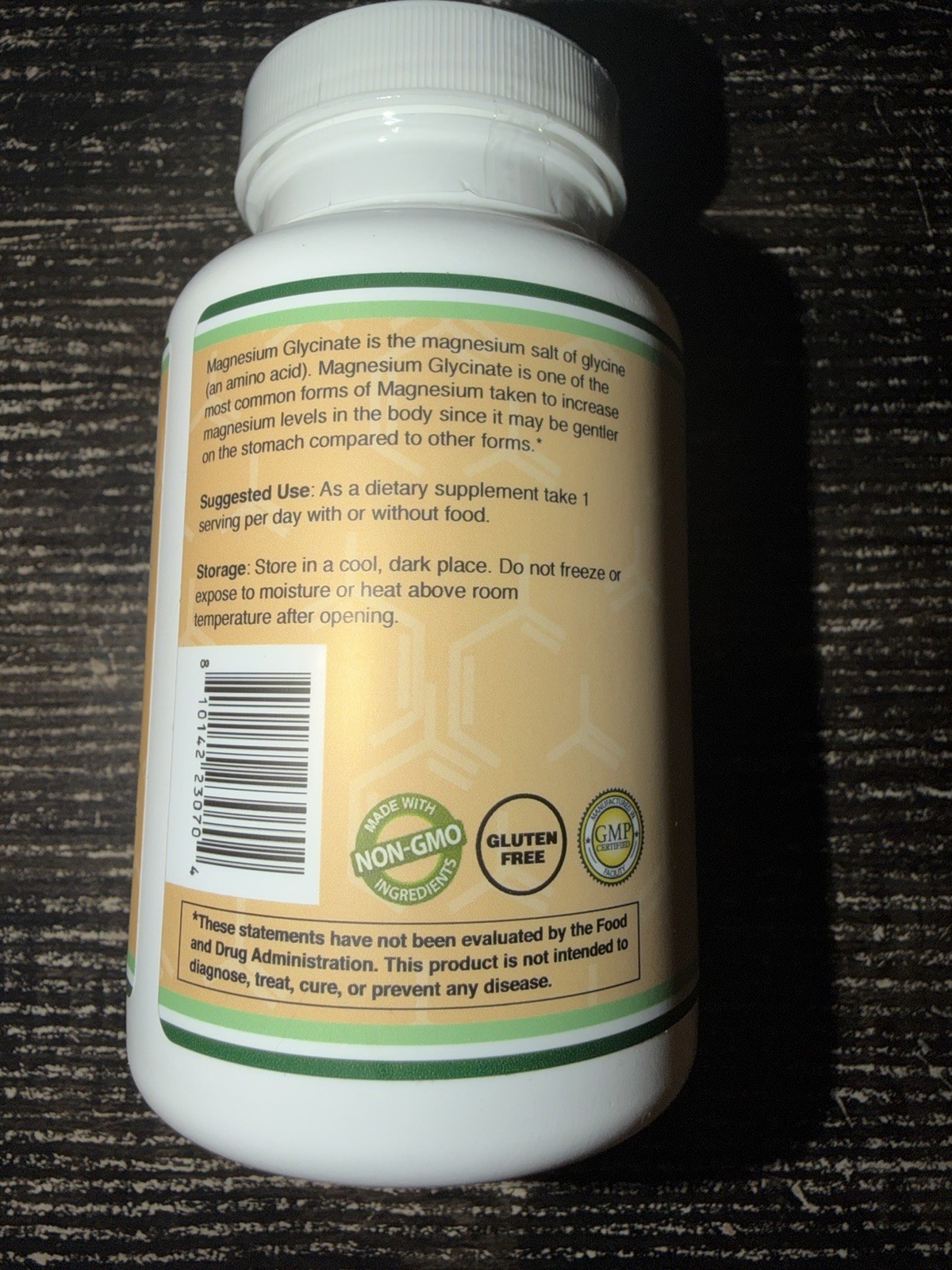 Double Wood Supplements Magnesium Glycinate Extra Strength 90 Capsules – New