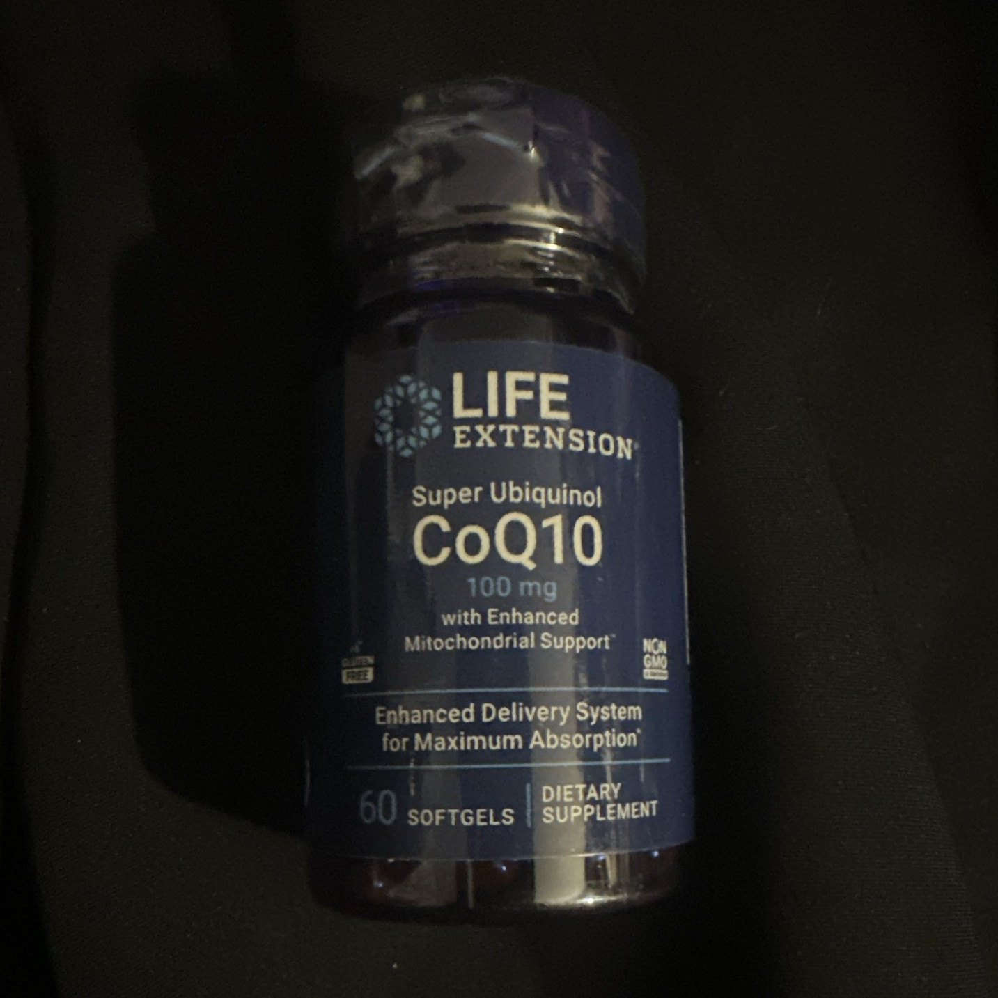 Life Extension Super Ubiquinol CoQ10 100mg 60 Softgels Non-GMO Exp 08/2026