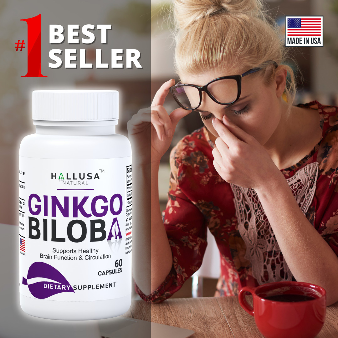 GINKGO BILOBA 240 mg – Cognitive Support – Memory & Concentration – 60 Caps