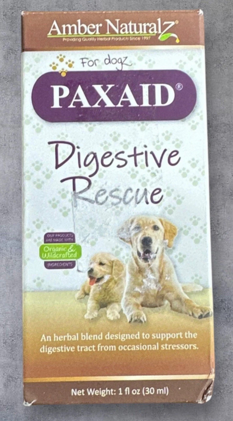 Amber Naturalz Paxaid Digestive Rescue (Was Paxxin) – 1 oz – New/Sealed Bottle
