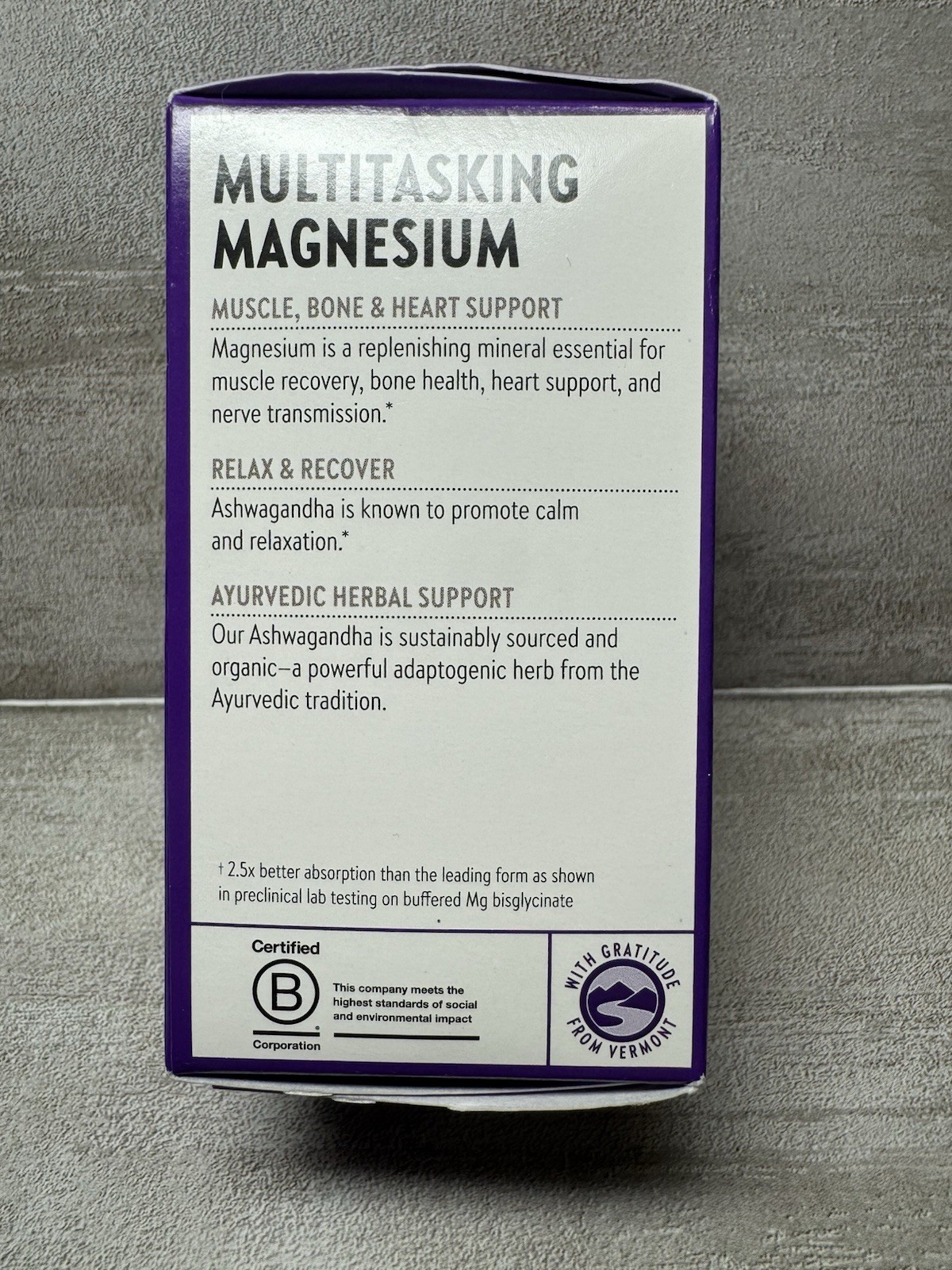 New Chapter Magnesium + Ashwagandha 30 Tablets Vegan NSF Certified Exp 01/27