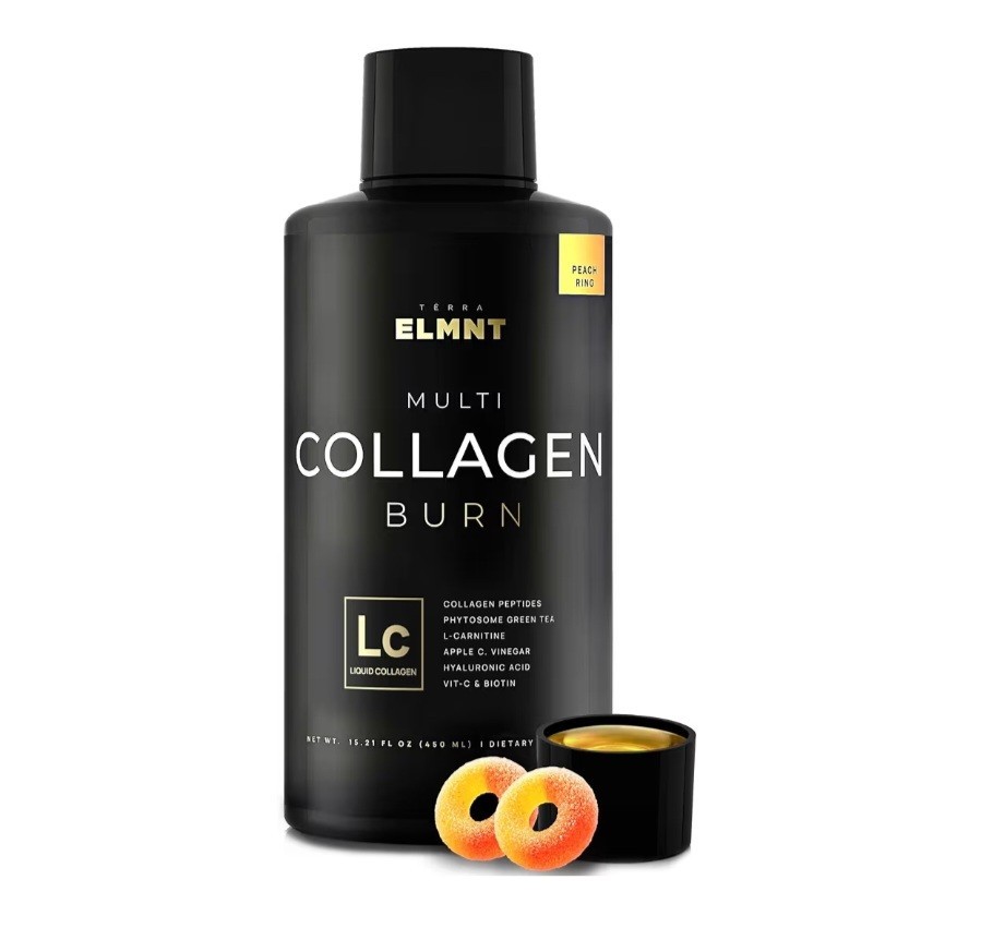 TERRA ELMNT Multi Collagen Burn Liquid Peach Ring 15.21 oz Hair Skin Weight