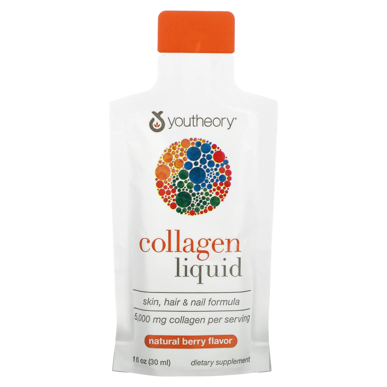 Liquid Collagen, Natural Berry, 12 Liquid Tubes, 1 fl oz (30 ml) Each