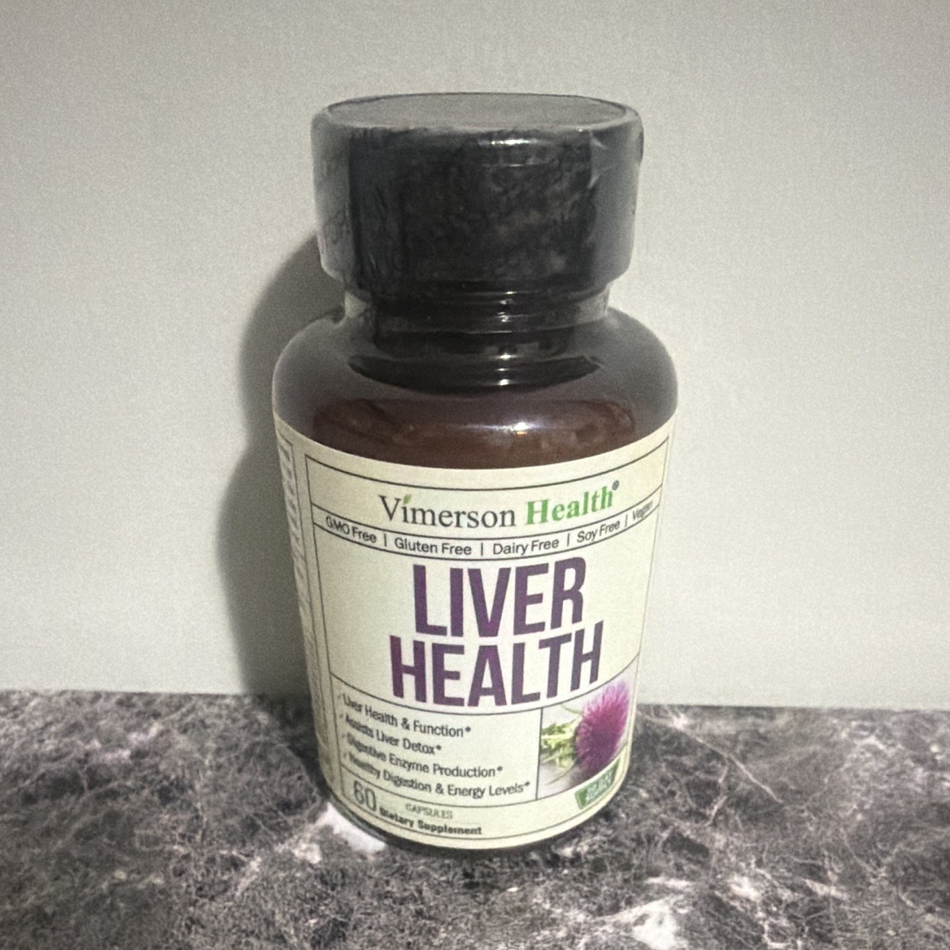 Vimerson Health Liver Health Detox Capsules, Milk Thistle, 60 ct, Non-GMO