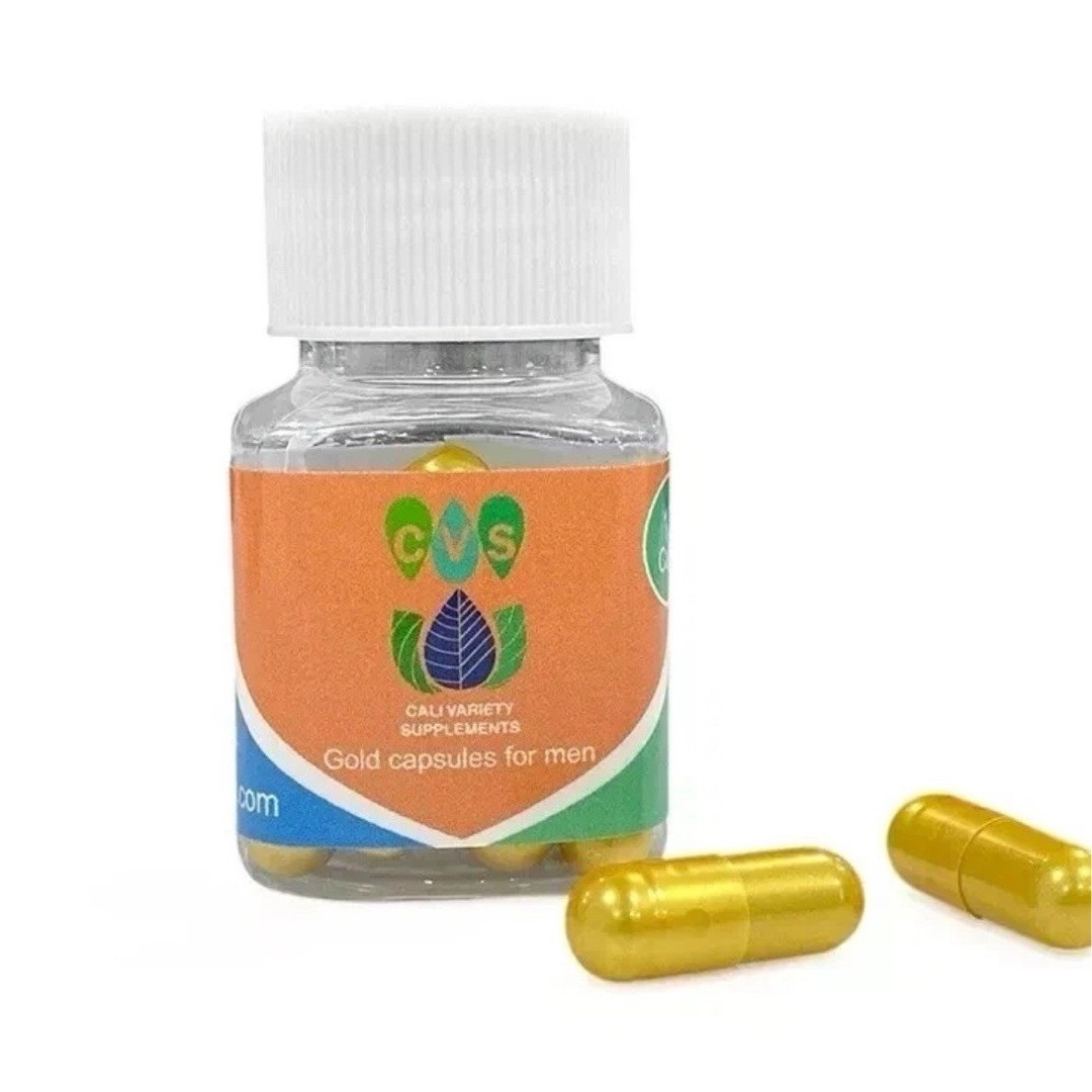Cali Variety Supplements Gold Capsules for Men Dietary Supplement Capsule