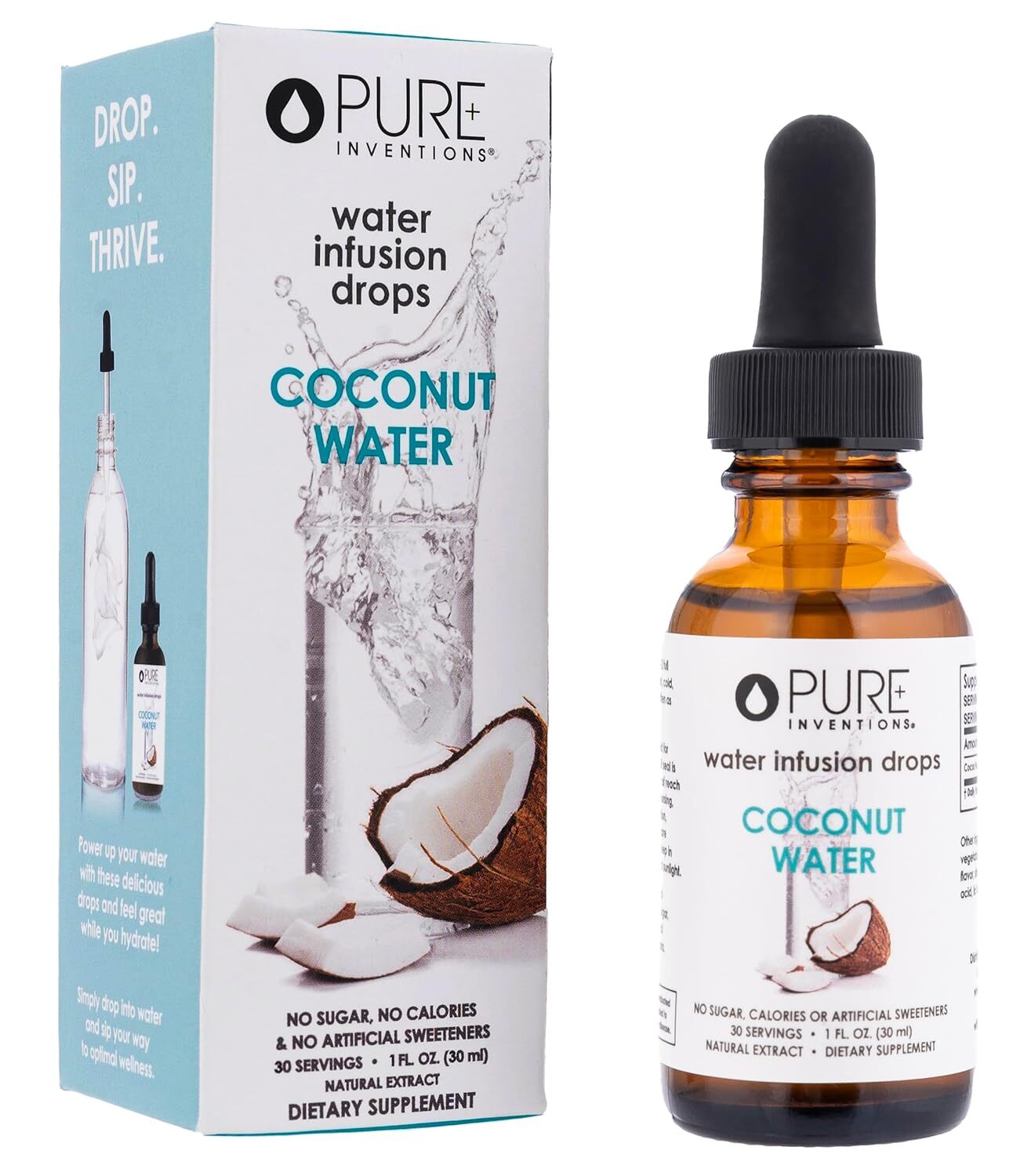 – Water Infusion Drops – Coconut Water, 30 Servings, 1Oz Bottle