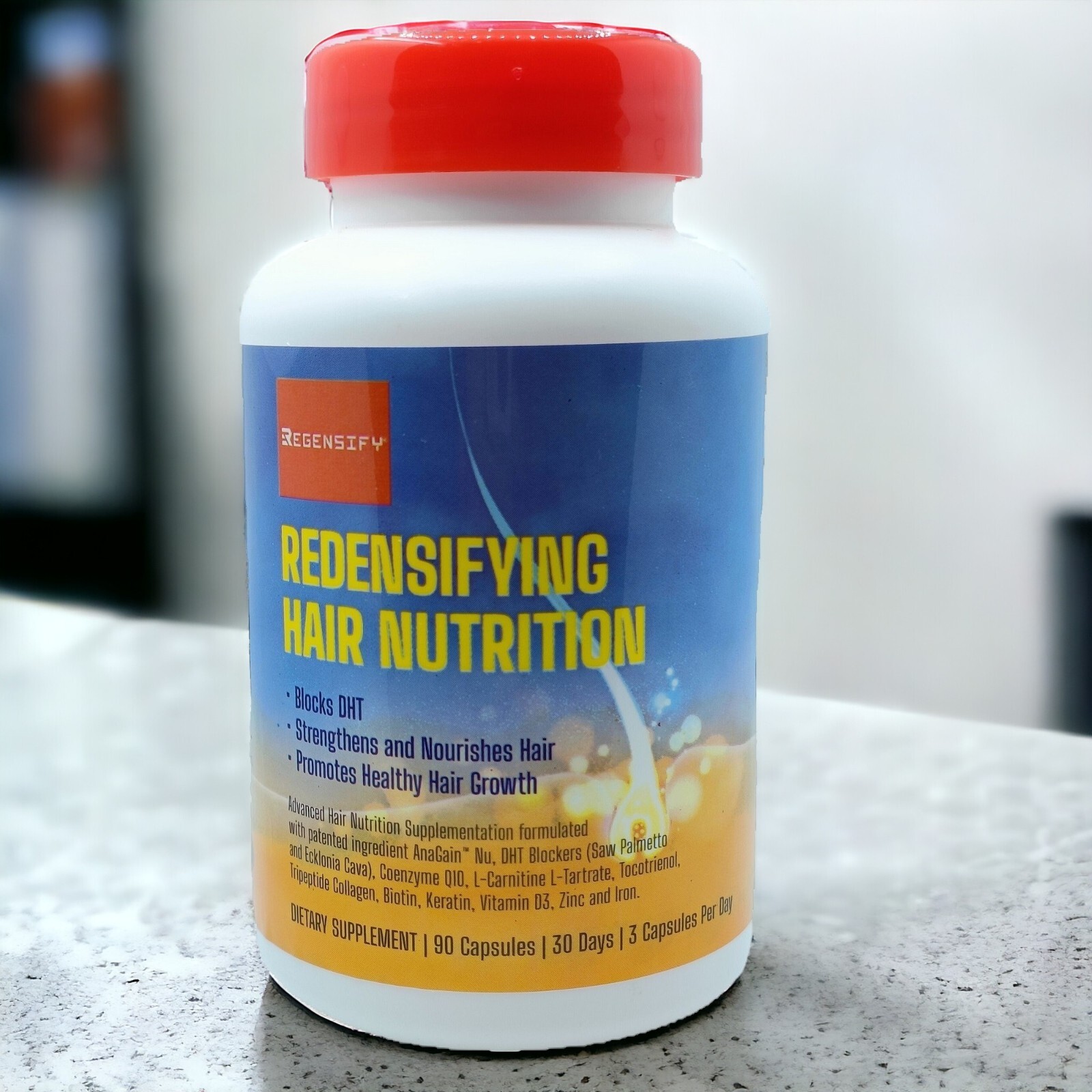 REGENSIFY Redensifying Hair Nutrition – AnaGain Nu with DHT Blocker Supplement