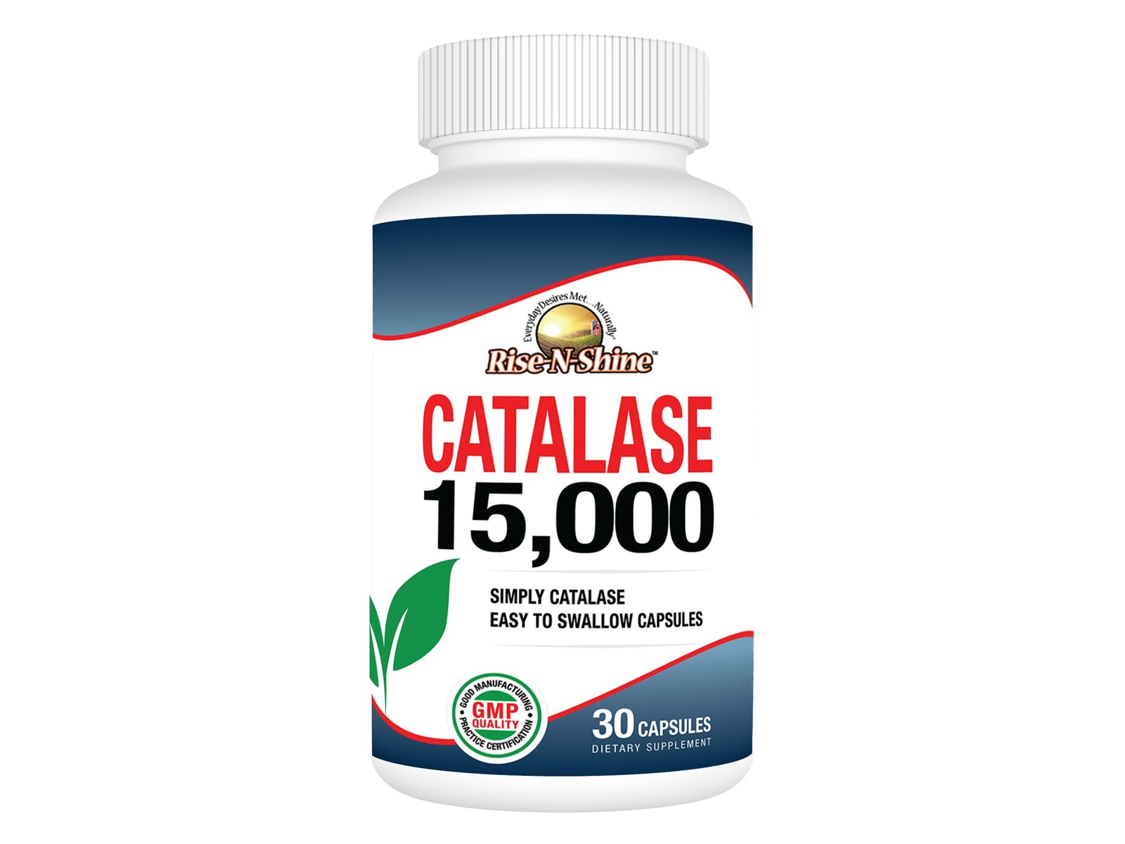 Rise-N-Shine Catalase Supplement 15,000 – Powerful Antioxidant Enzyme for Hai…