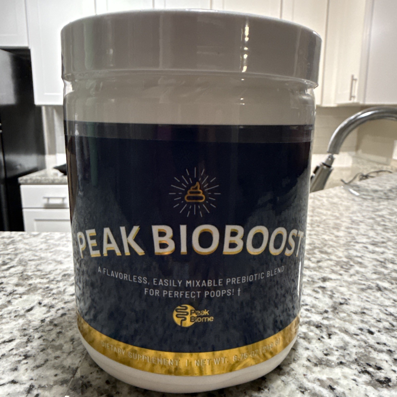 Peak BioBoost Prebiotic Fiber Supplement Flavorless NEW 8.75oz 07/2027
