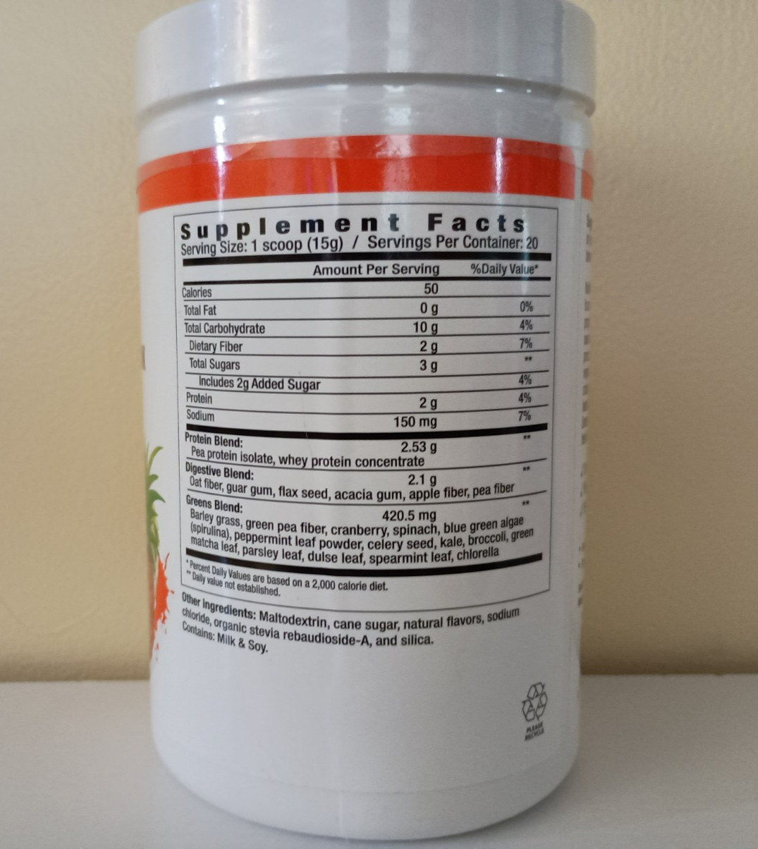 NutritionWorks®10 Day Green Smoothie Drink Mix Cleanse & Detox Tropical Mango